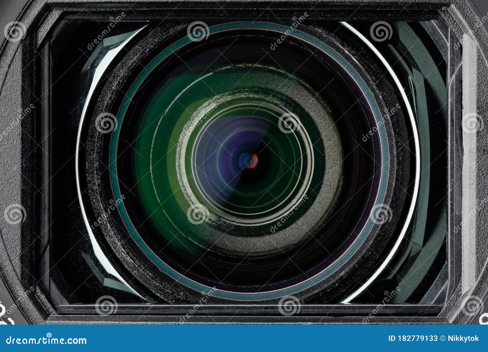 Zoom Lens of Video Camcorder Stock Image Image of hood, light 182779133