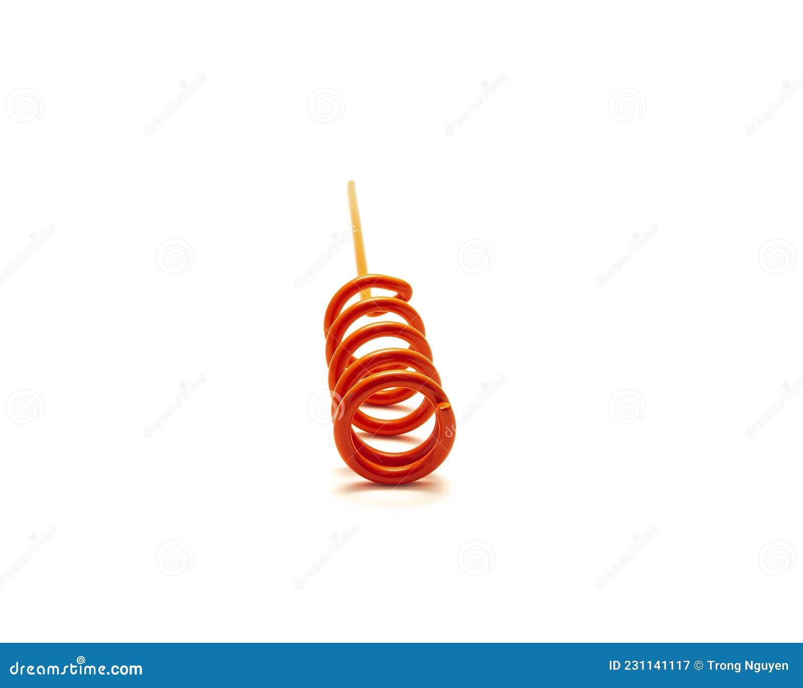 Zoom in Part of Red Powdered Coated Steel Finish Spiral Rod Pole Holder Bank  Fishing Gear Isolated on White Stock Image - Image of coated, angler:  231141117