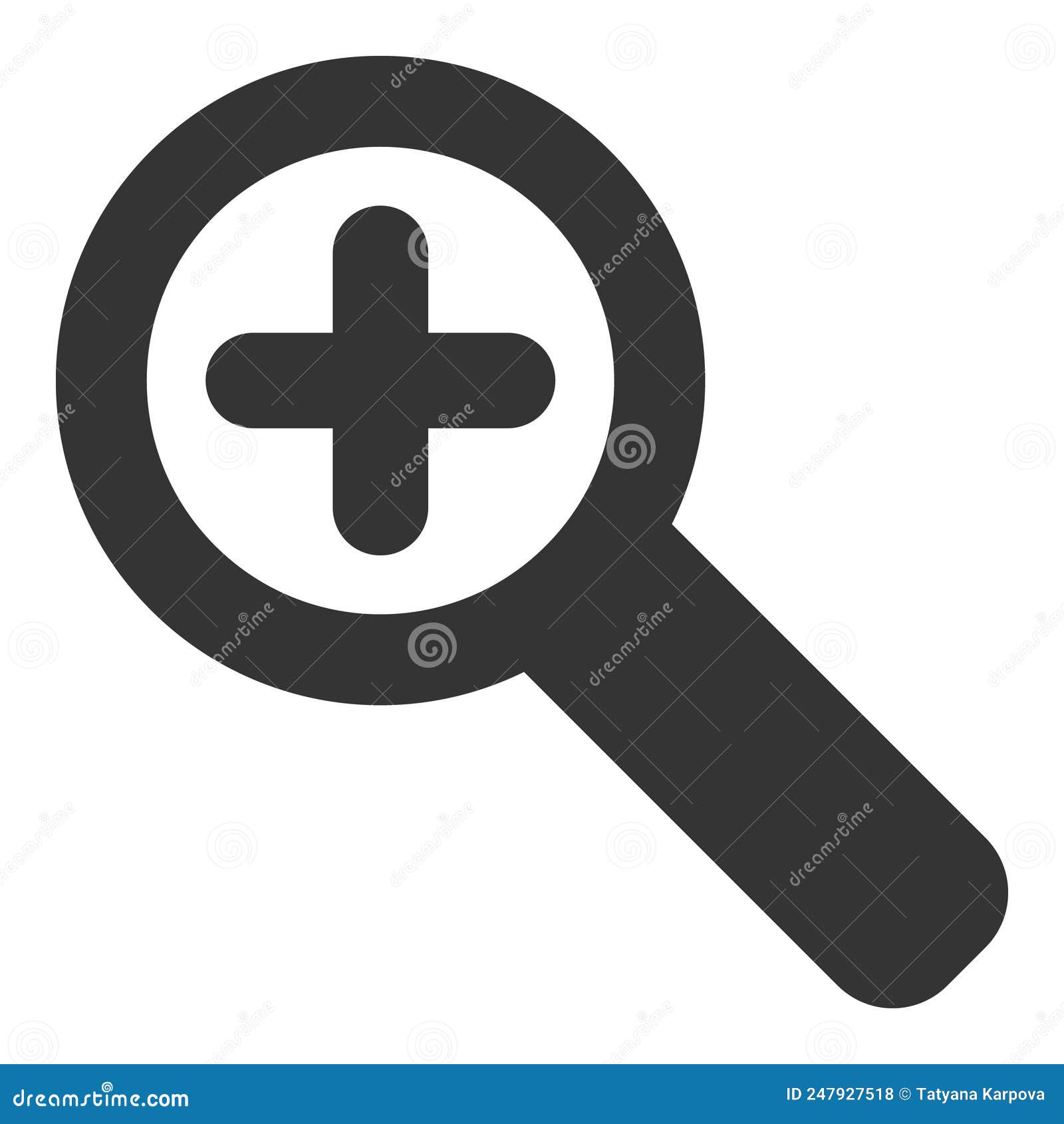 Zoom in Vector Icon Flat Illustration Stock Vector Illustration of