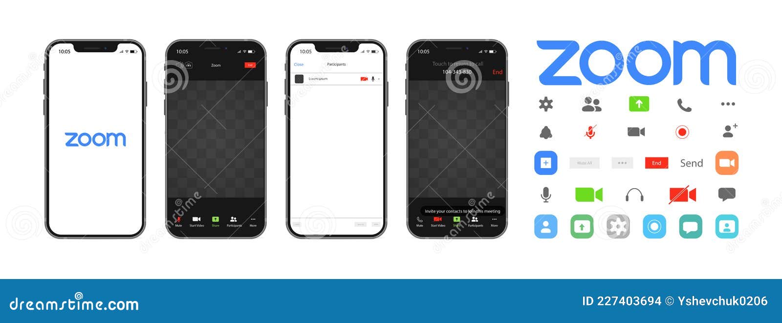 Zoom Video Communications. Zoom Logo. Application for Video