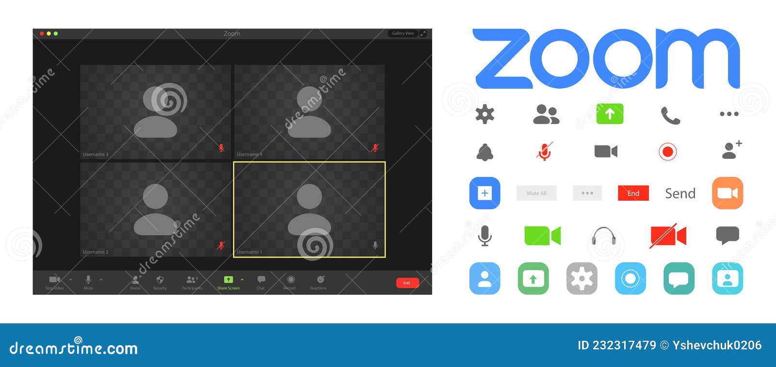 Zoom Video Communications. Zoom Logo. Application For Video