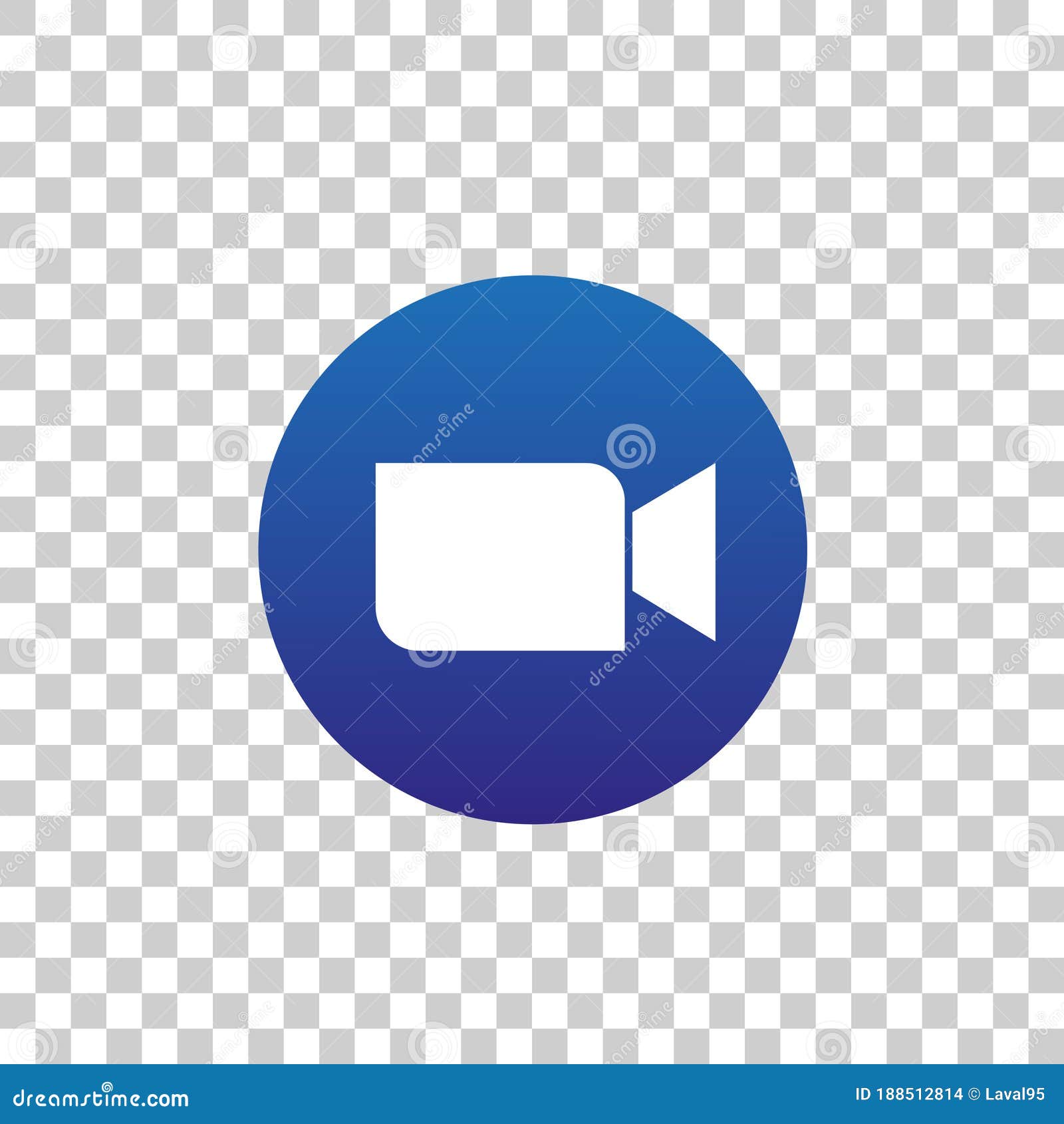 Zoom Video Conference App Icon Vector Illustration | CartoonDealer.com