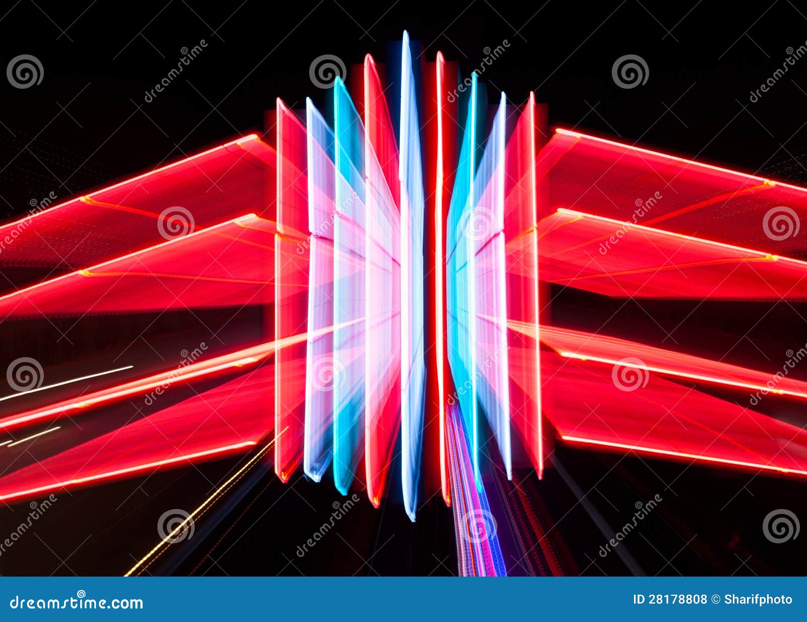 Zoomed neon sign stock photo. Image of effect, light 28178808