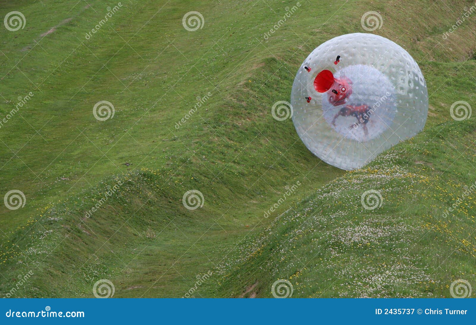 Soccer Ball Rolling Down a Hill! –