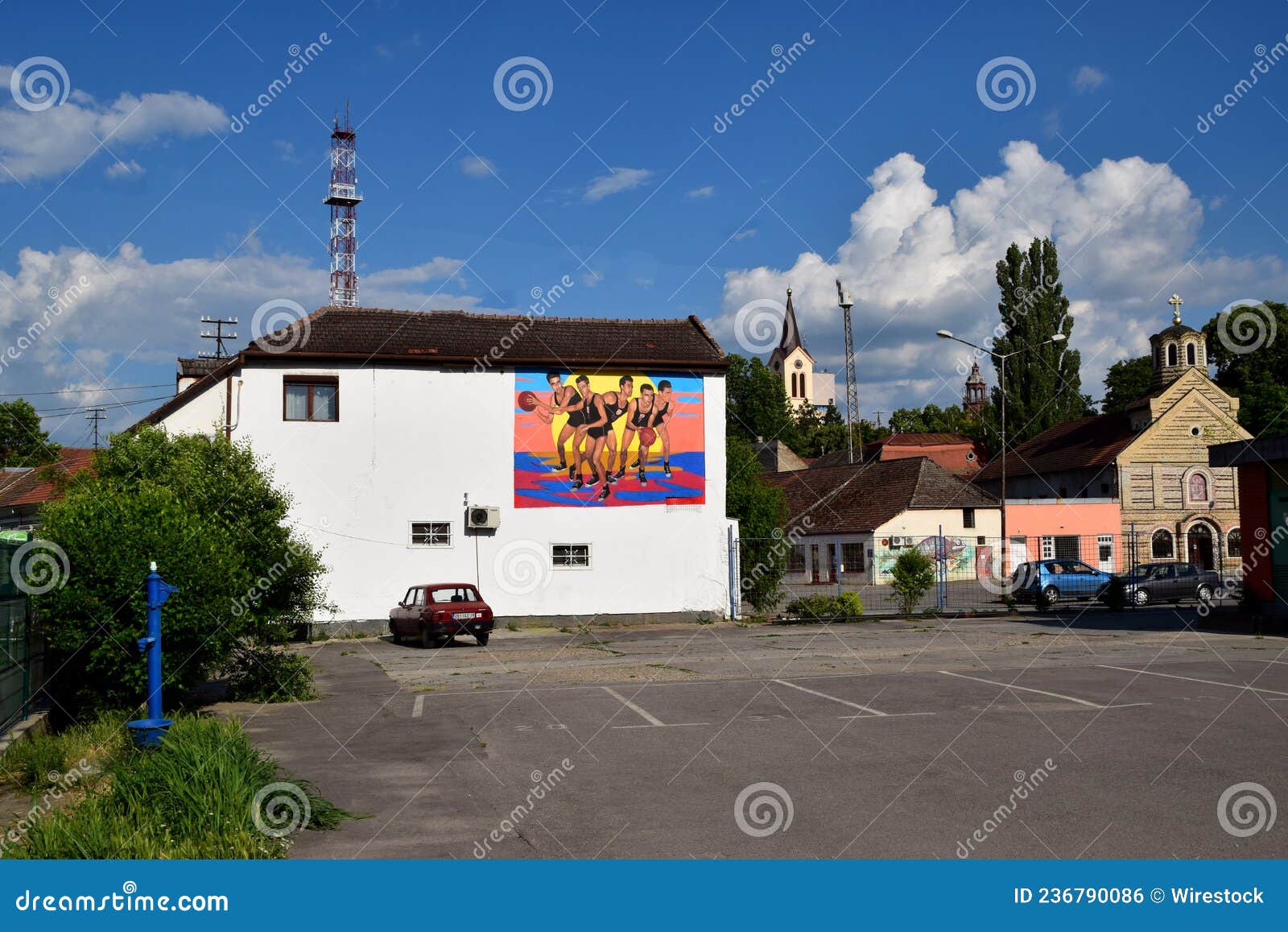 Zrenjanin Serbia Novo Mural Sobre Campeões De Basquete Imagem Editorial -  Imagem de fresco, curso: 223066650