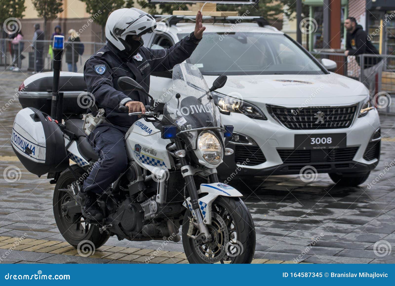 Police Officer On A Motorcycle Editorial Image Image Of Justice