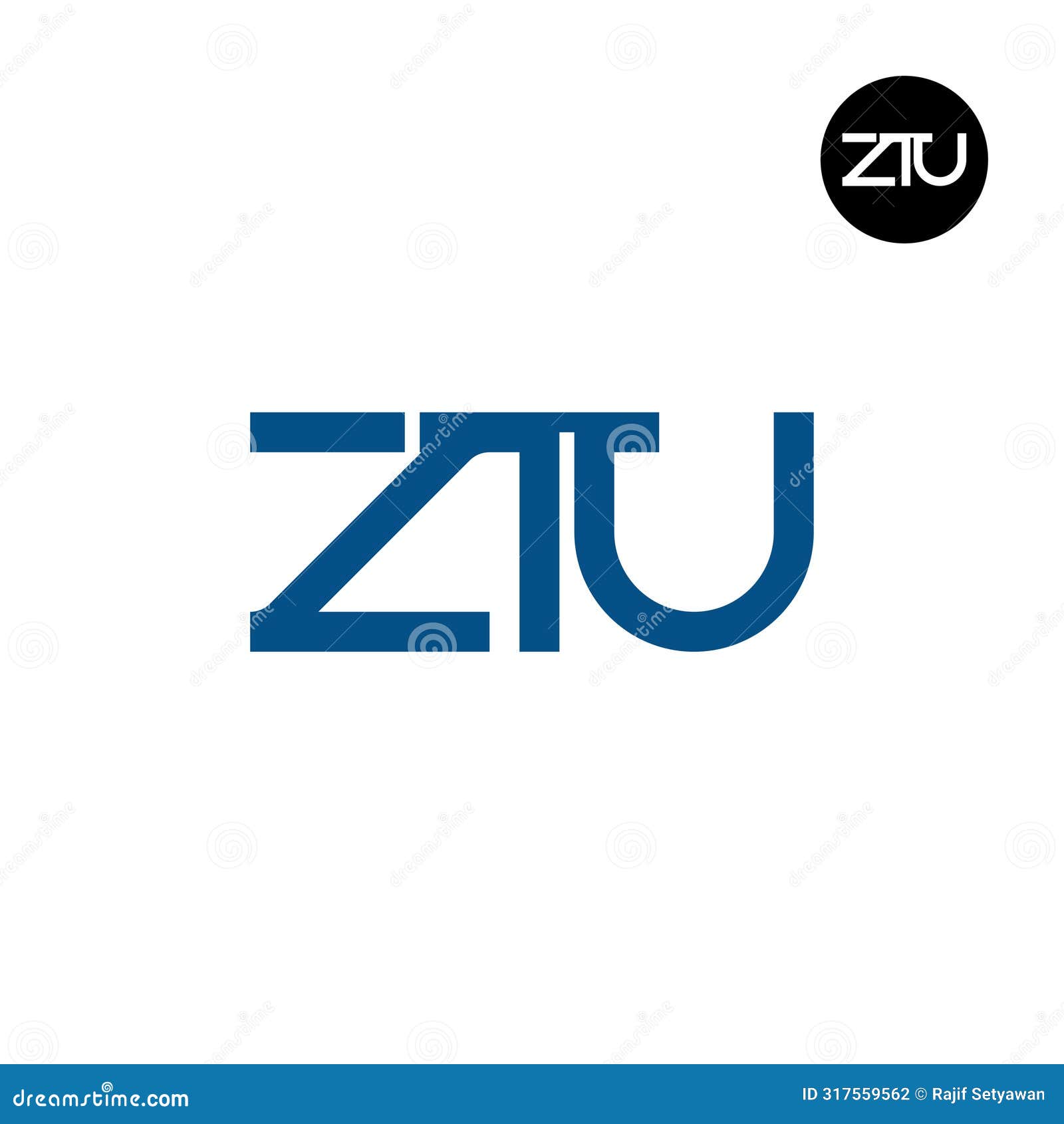 ztu logo letter monogram 