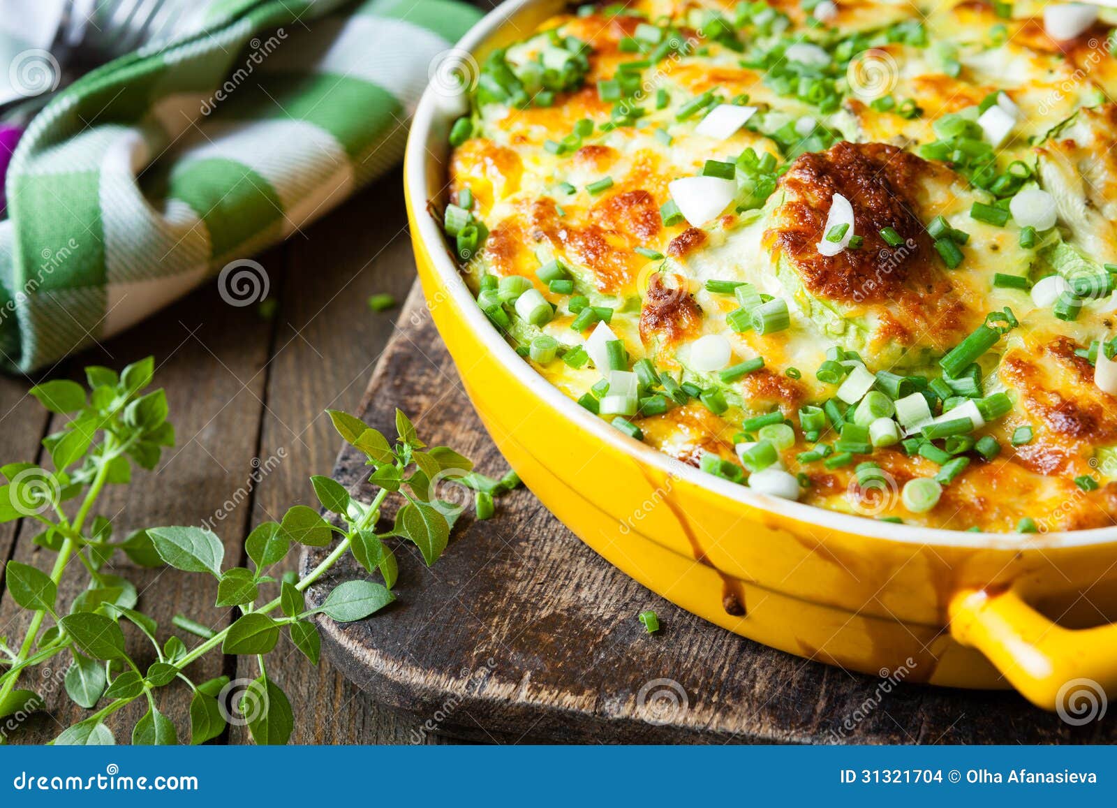 Zucchini Baked with Cheese Sauce Stock Photo Image of squash, surface