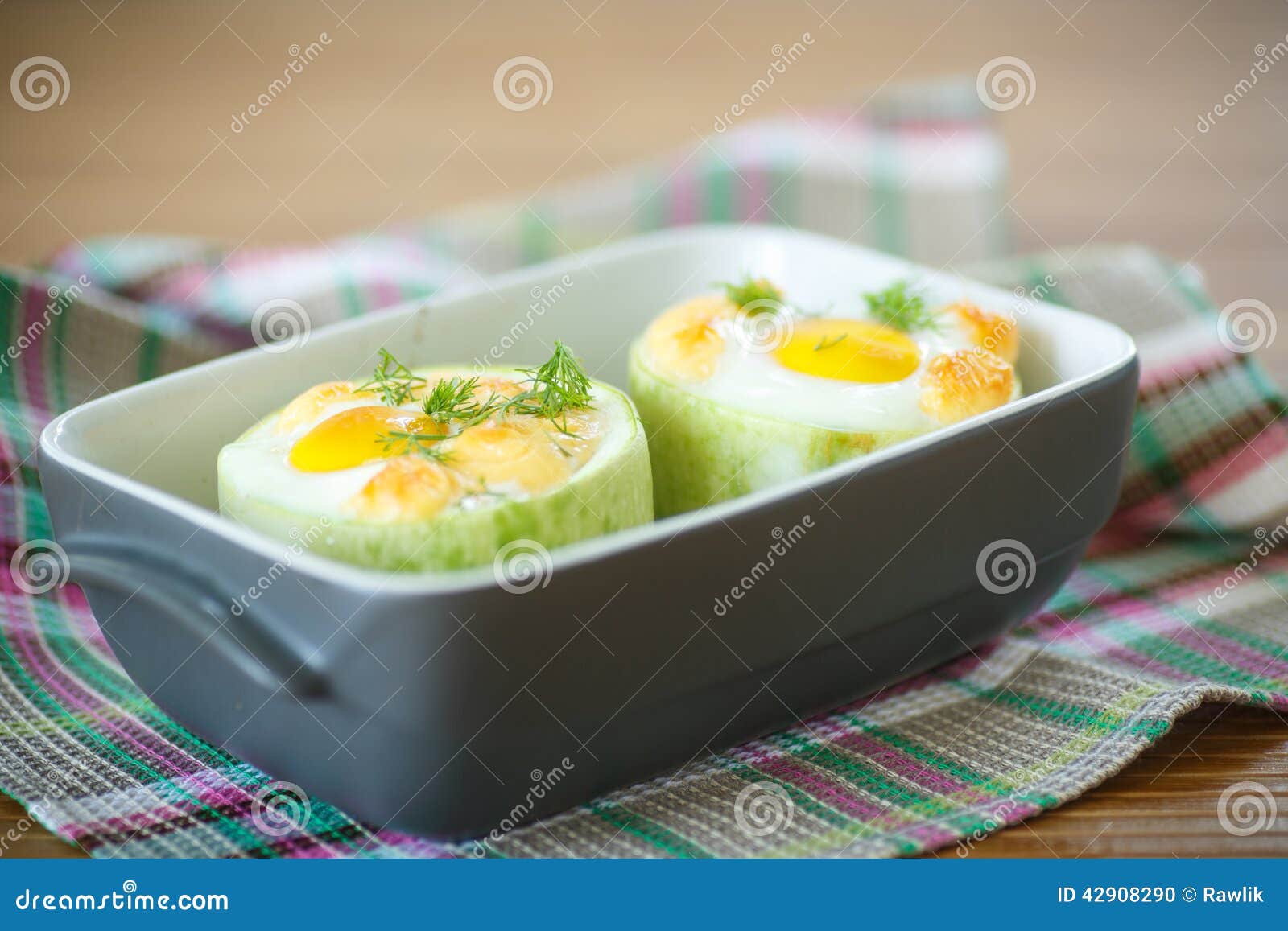 Zucchini Baked with Egg and Cheese Stock Photo Image of lean, lunch
