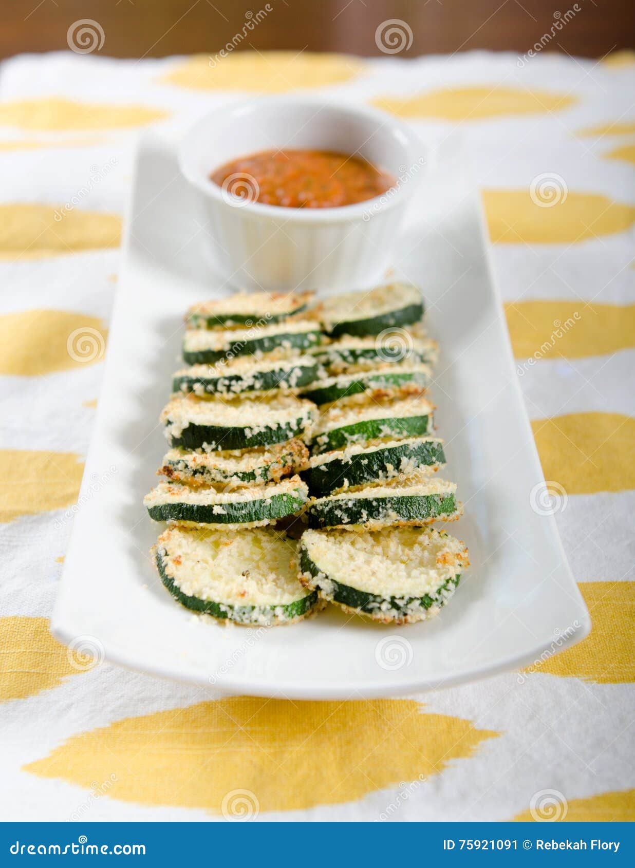 Zucchini Breaded Fried Appetizer Stock Image - Image of yellow, recipe ...