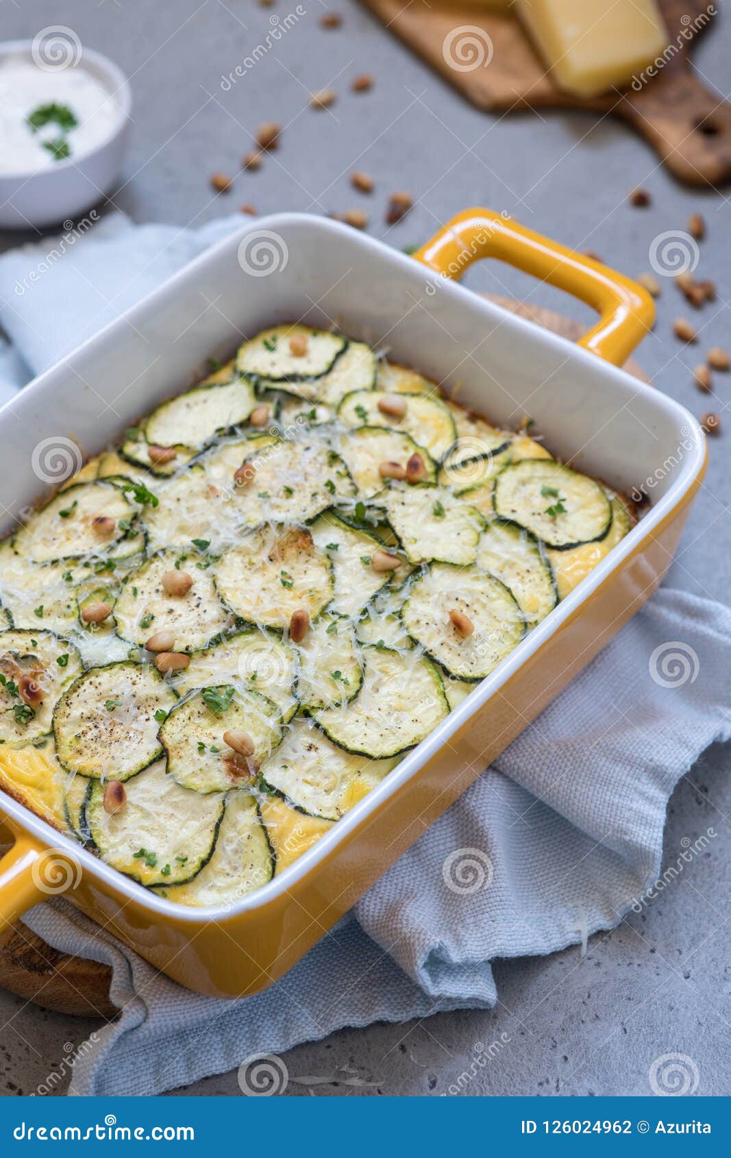 Zucchini Casserole with Cheese Stock Photo Image of zucchini