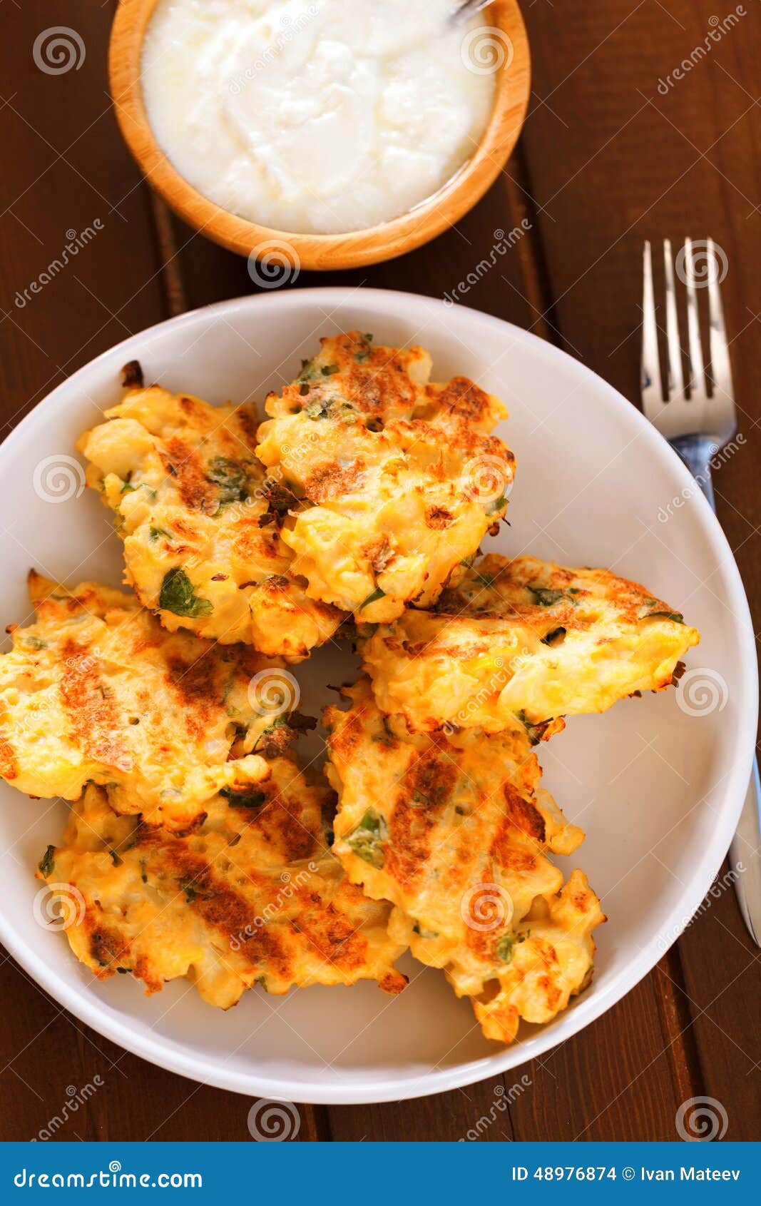 Zucchini croquettes stock photo. Image of gourmet, closeup 48976874