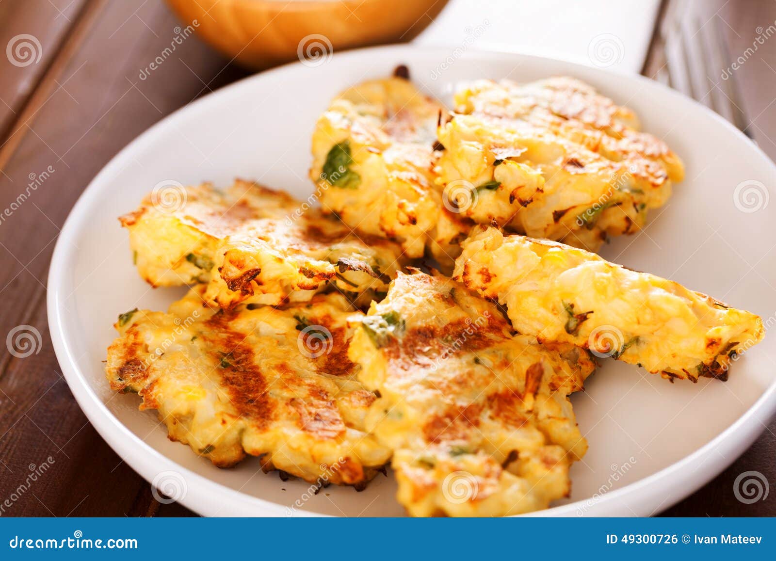Zucchini croquettes stock photo. Image of single, shot 49300726