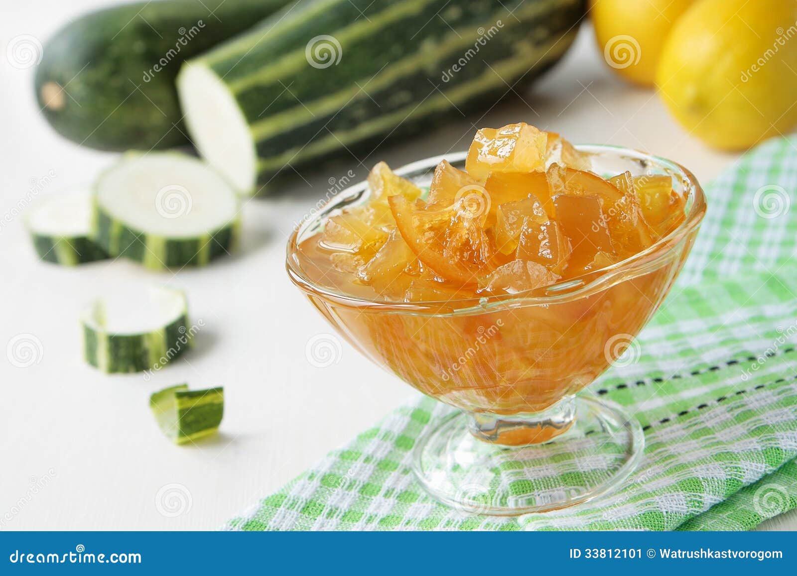 Zucchini Jam with Lemon in Bowl Stock Image Image of bowl, green