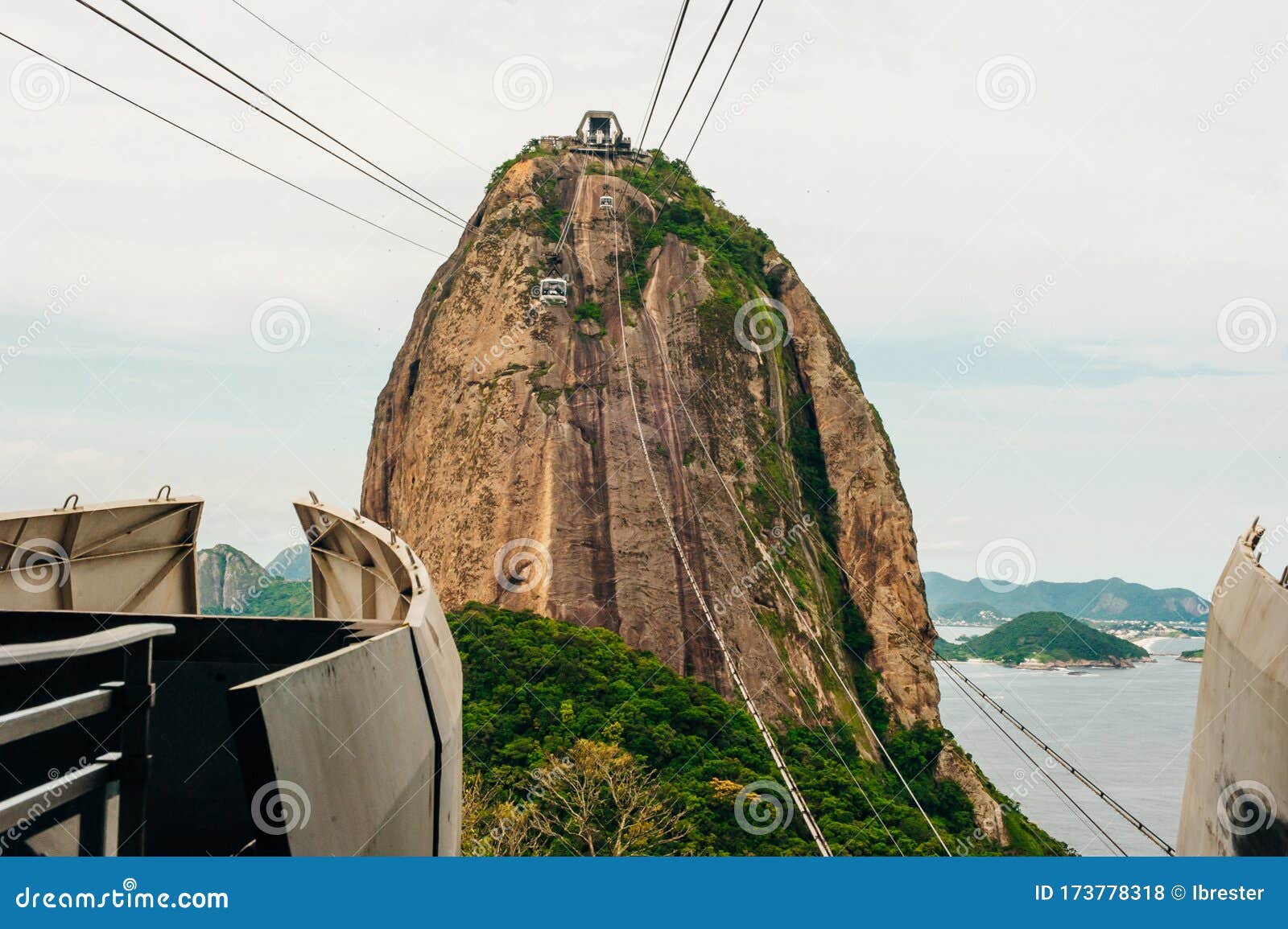 Zuckerhut Mit Der Seilbahn in Rio De Janeiro Stockfoto Bild von nave