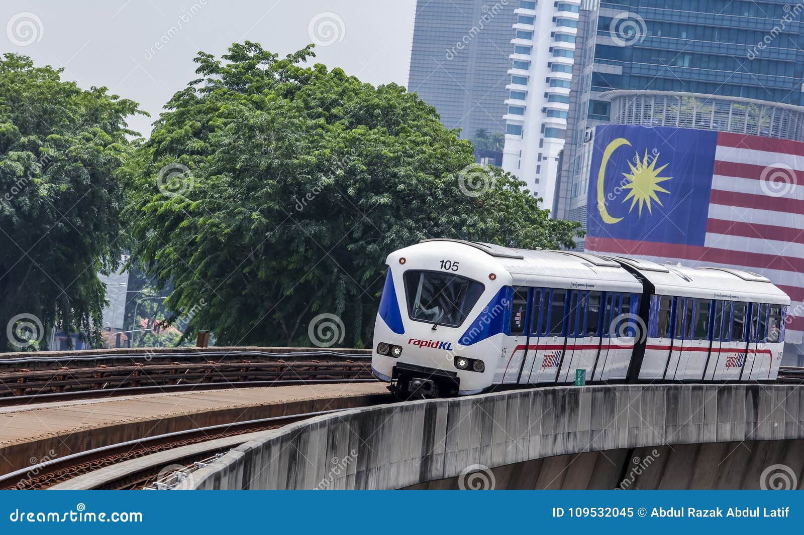 Zug Malaysias Lrt Redaktionelles Bild Bild Von Tourist 109532045