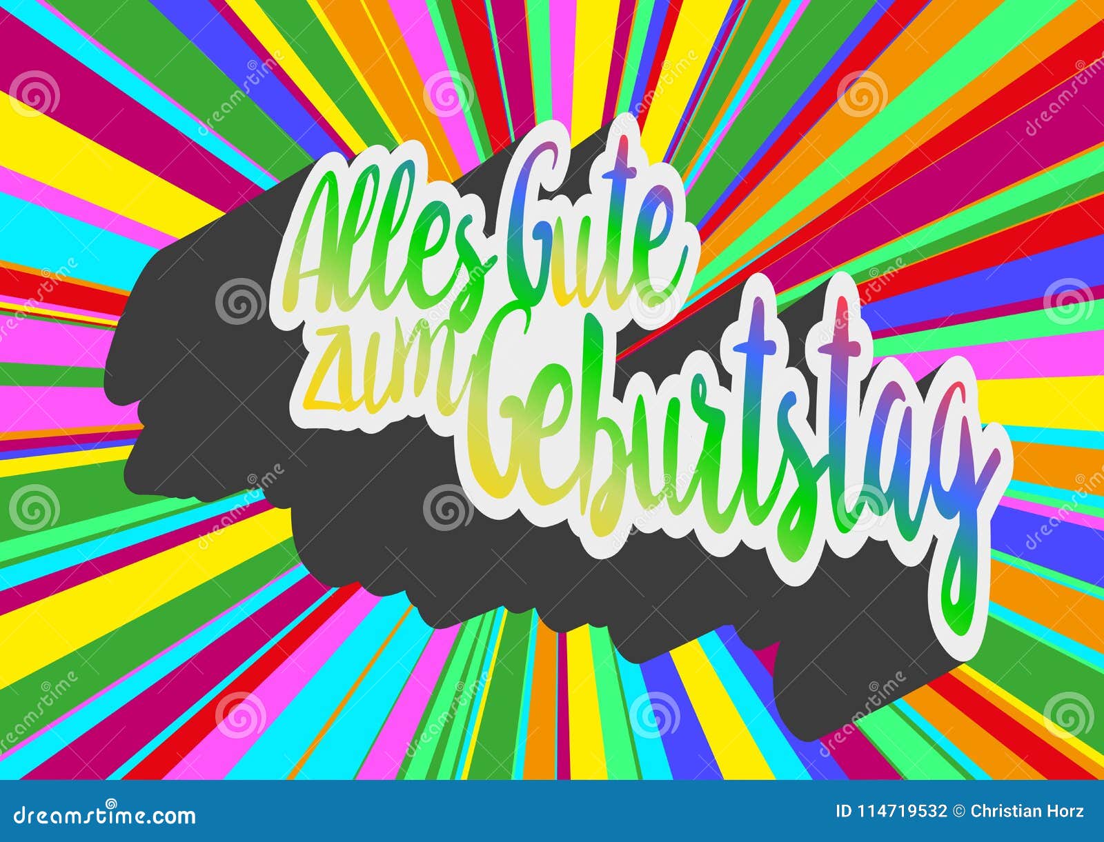 Carte De Joyeux Anniversaire Allemand Stock Illustrations Vecteurs Clipart 4 Stock Illustrations