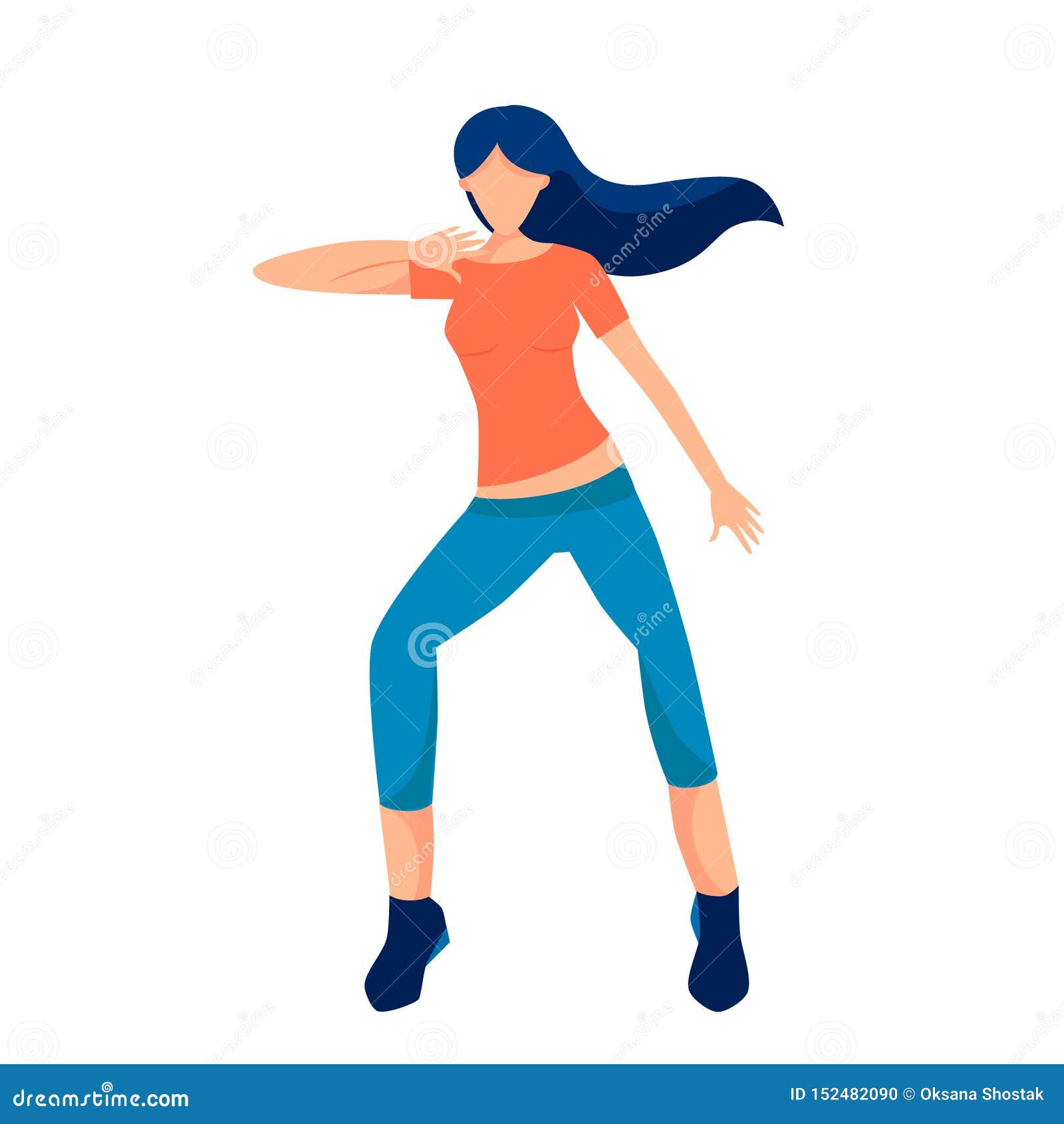 Zumba dance stock vector. Illustration of people, zumba 152482090