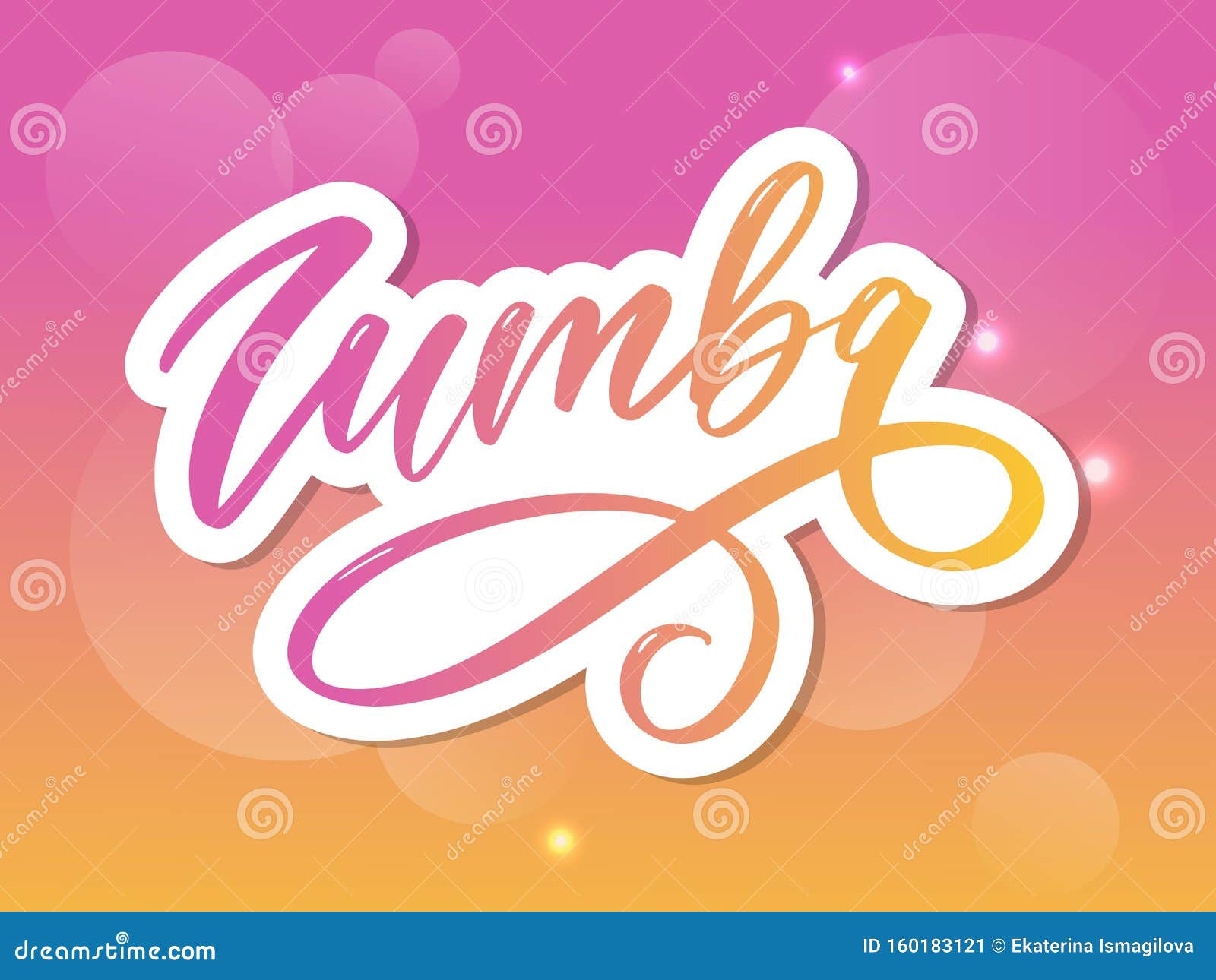 Zumba Letter Lettering Calligraphy Dance Vector Brush Stock Illustration -  Illustration of attractive, poster: 160183121