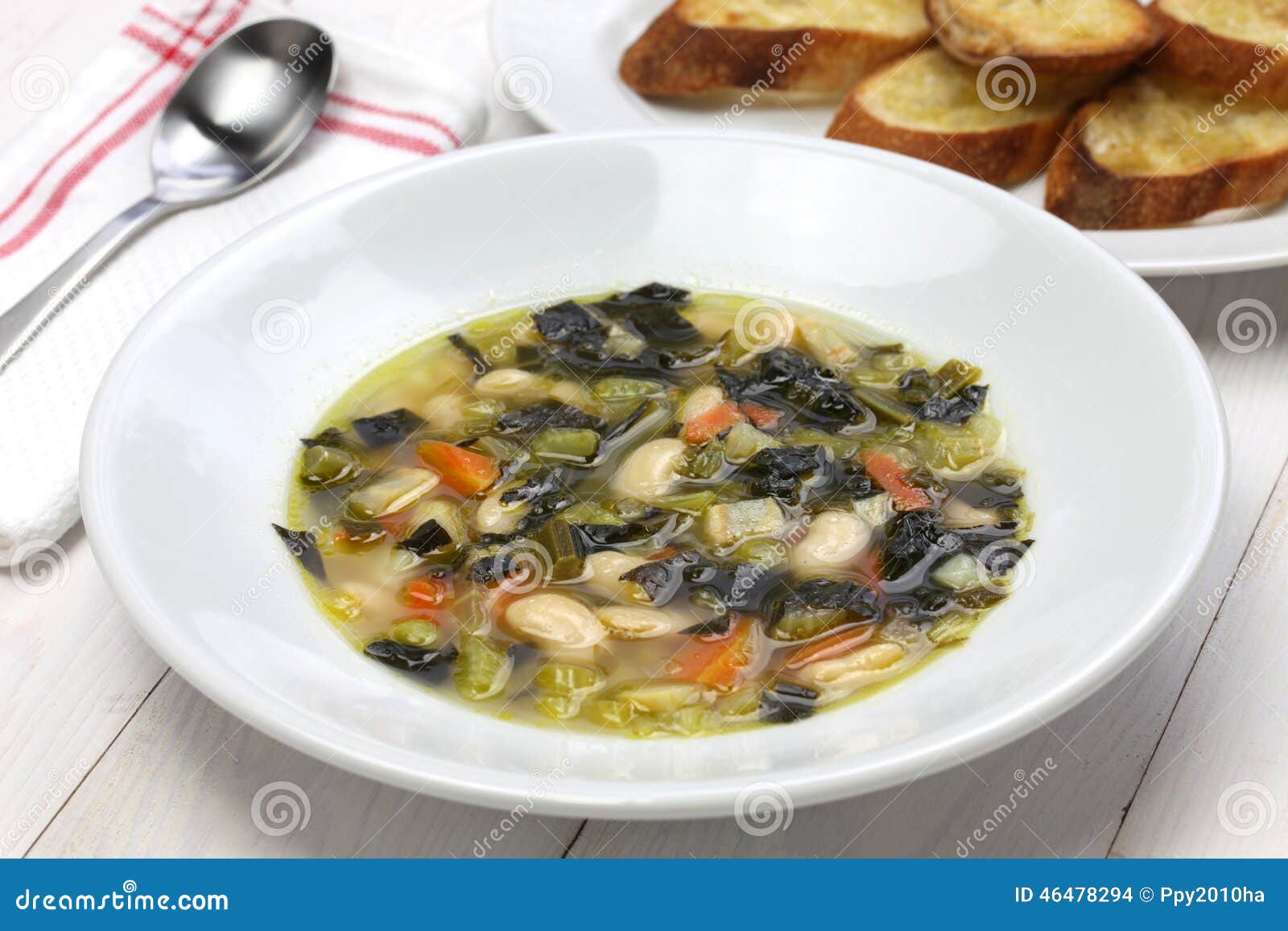 zuppa di cavolo nero, black kale soup