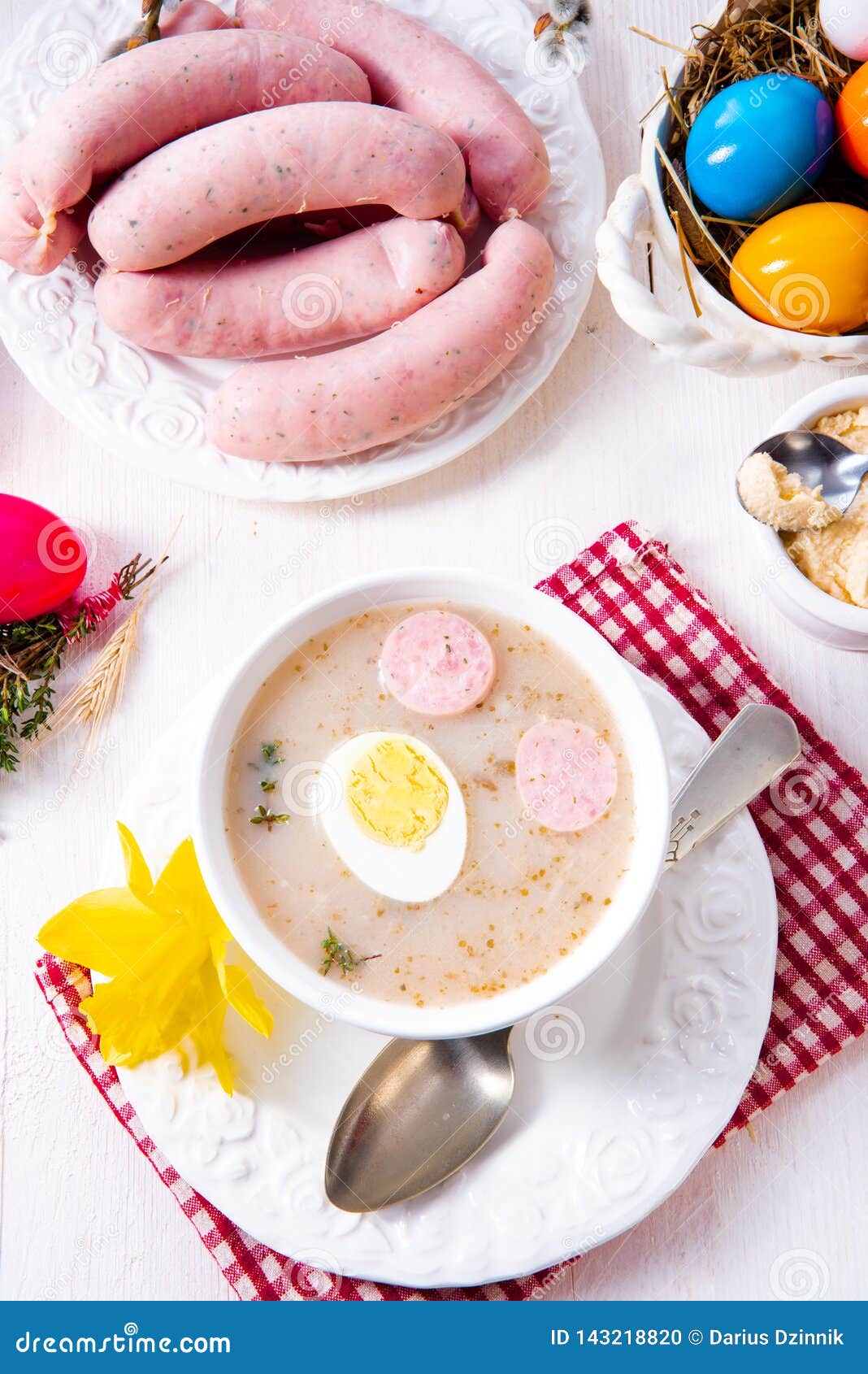 Zurek Delicious Easter Soup after Polish Style Stock Photo Image of