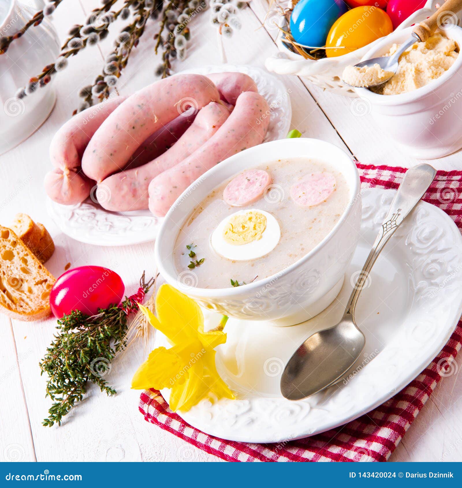 Zurek Delicious Easter Soup after Polish Style Stock Photo Image of