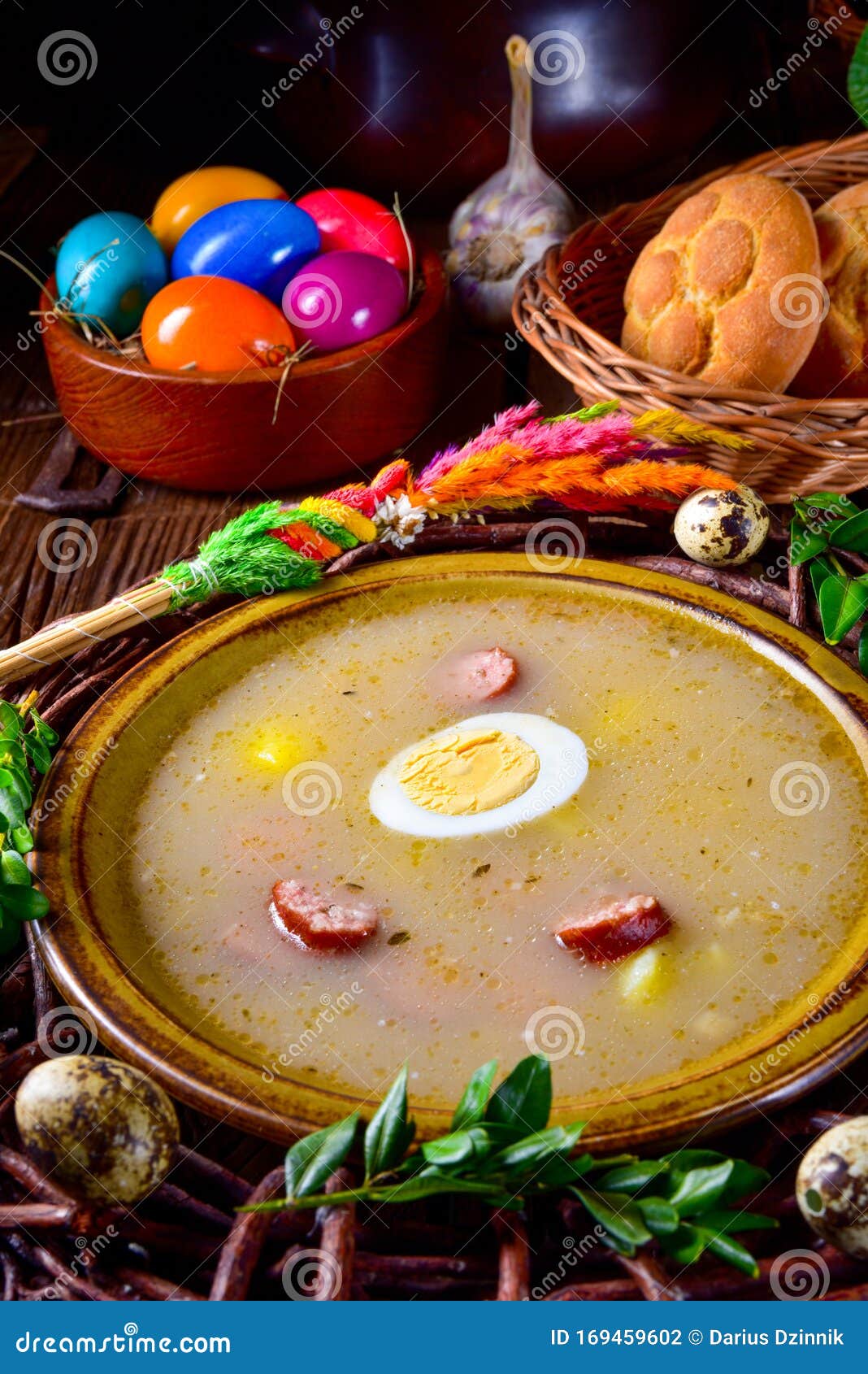 A Zurek Polish Easter Soup for the Festive Season Stock Photo Image