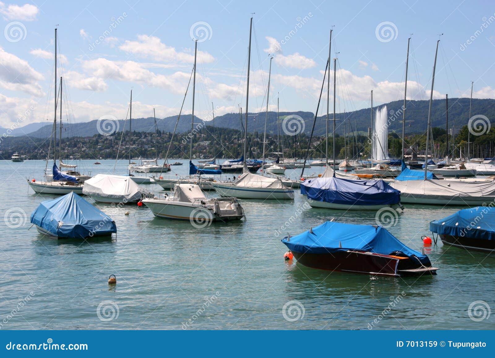 Zurich Lake marina stock image. Image of zurich, yacht 7013159