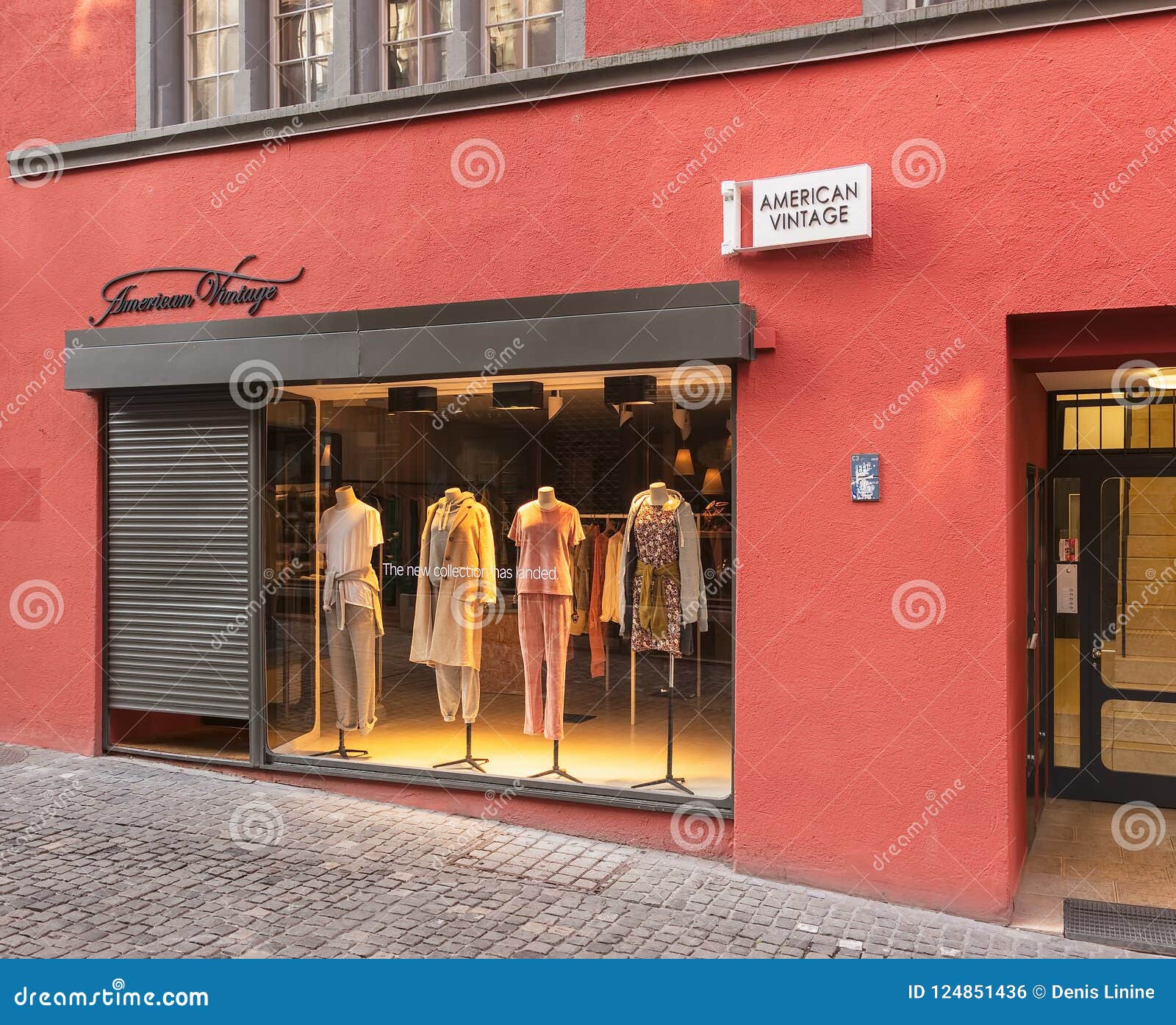 American Vintage Store in the City of Zurich, Switzerland Editorial ...