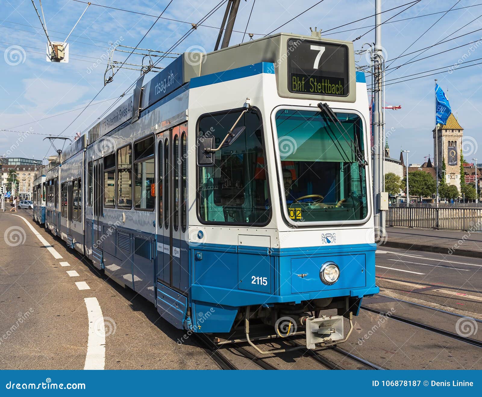 In the tram