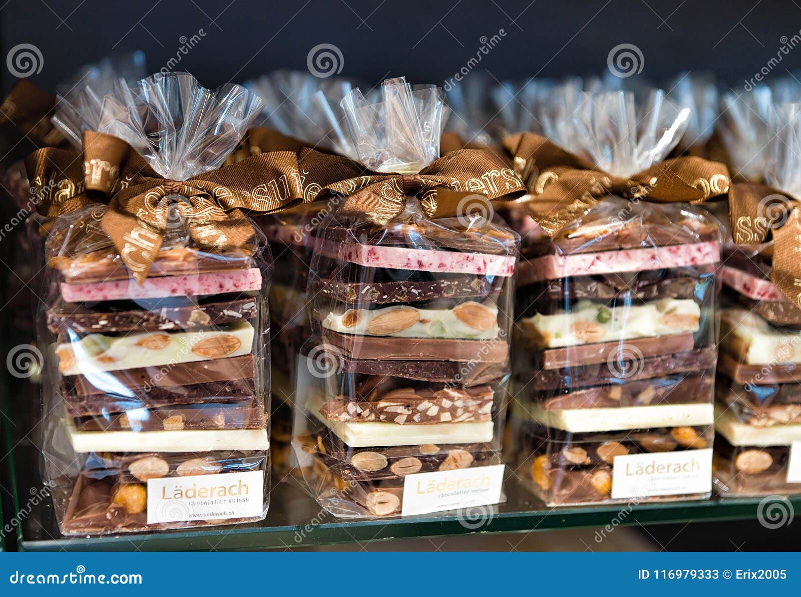 Selection Of Swiss Chocolate Bars Packed As Present Zurich Editorial Stock Photo Image Of Dark White 116979333