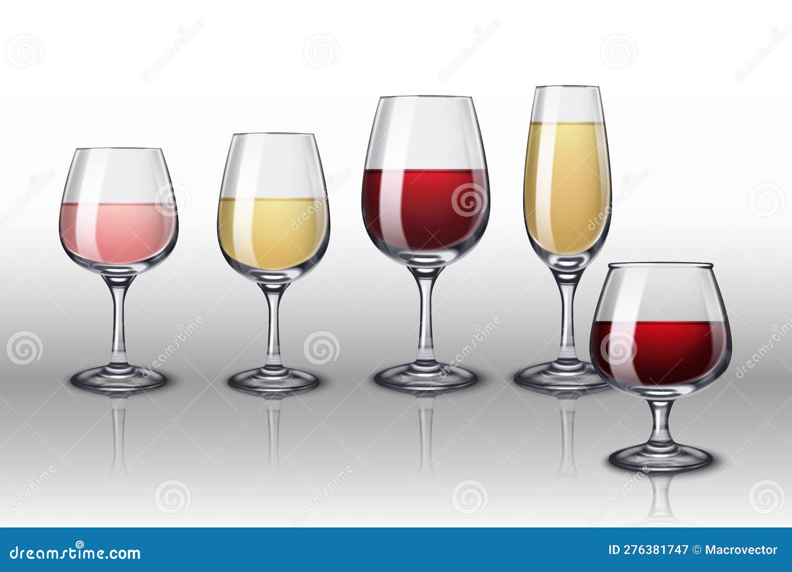 Zusammensetzung Der Alkoholbrille Vektor Abbildung - Illustration