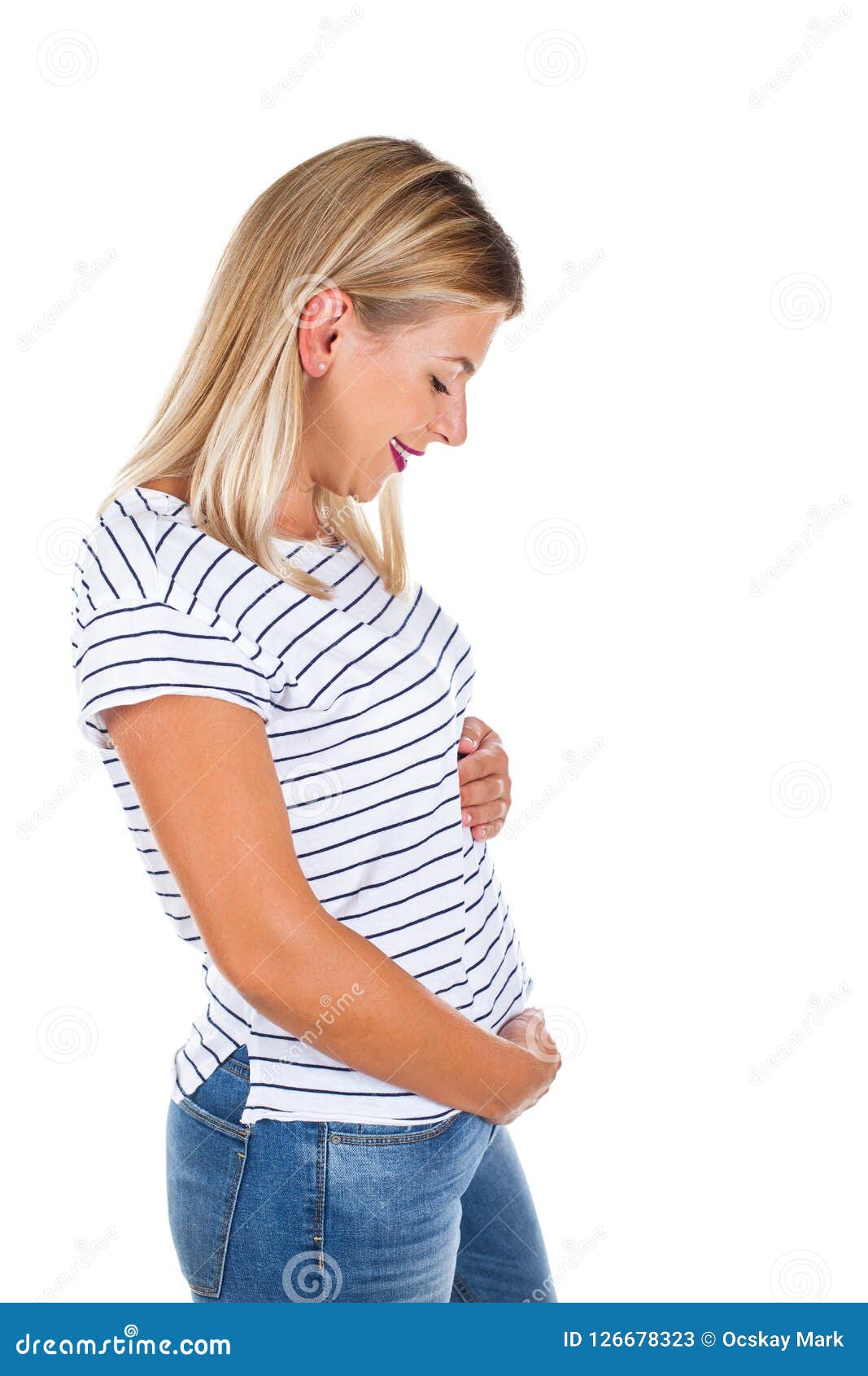 Zwangerschap Eerste Trimester Stock Afbeelding Image of toevallig, kaukasisch 126678323