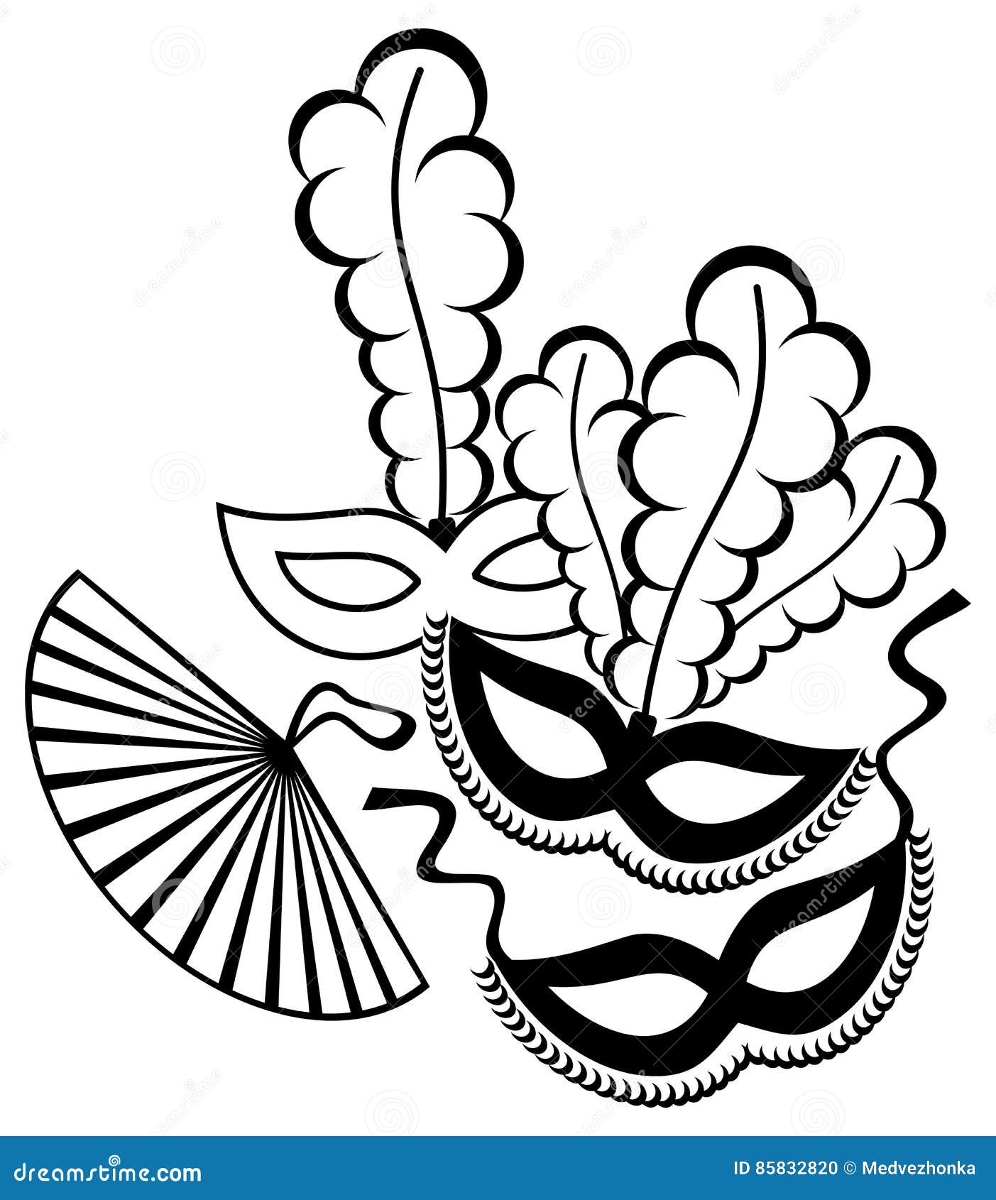 uitglijden Voorman sla Zwart-wit Silhouetkader Met Carnaval-maskers Het Art. Van De Roosterklem  Stock Illustratie - Illustration of geheimzinnigheid, dinsdag: 85832820