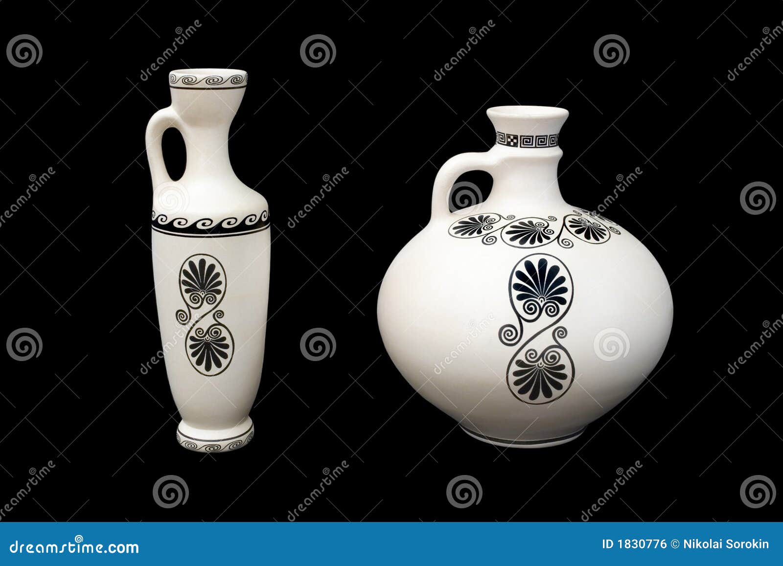 Zwei Griechische Vasen Stockfoto Bild Von Vasen Zwei