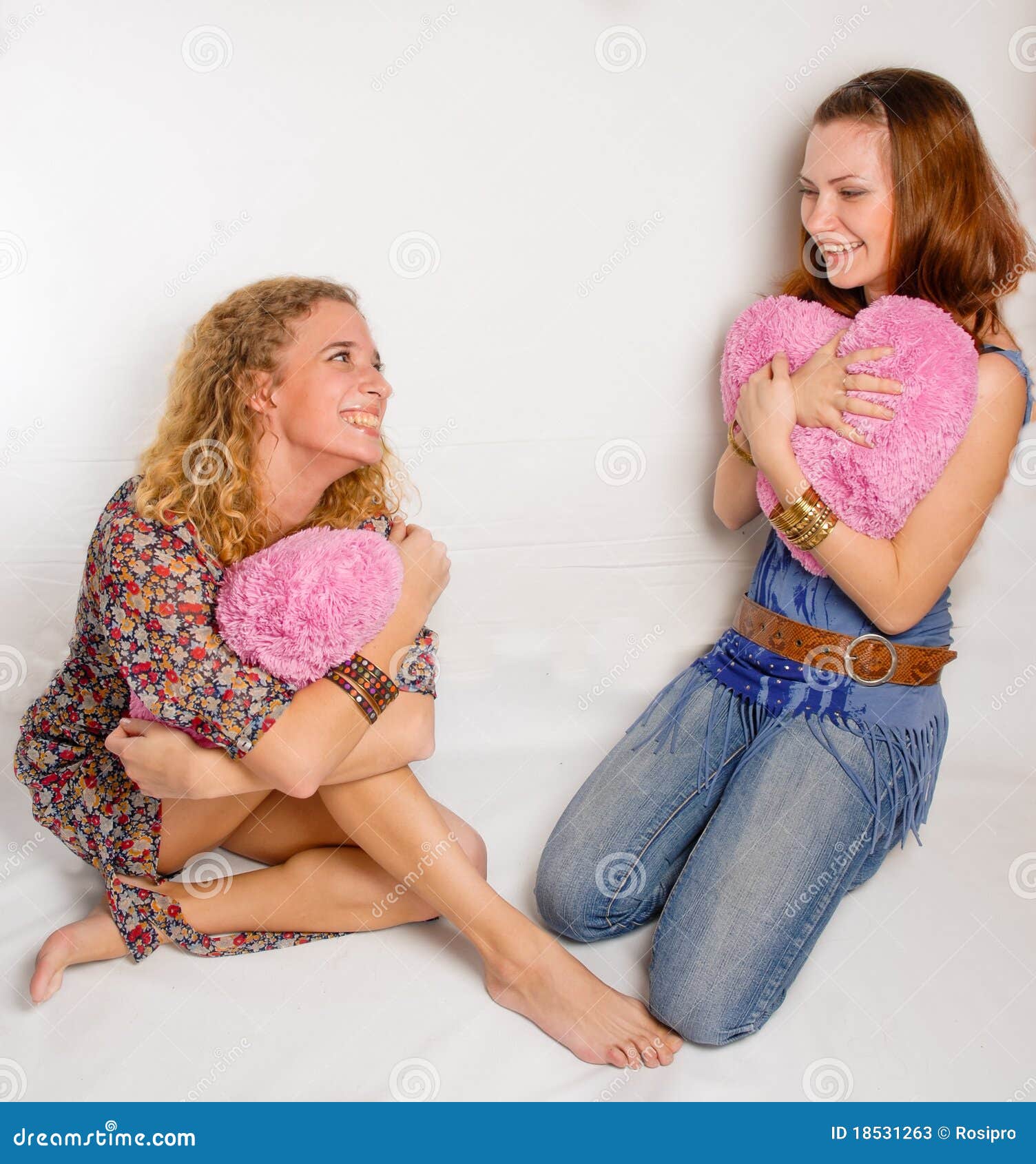 Zwei Junge Madchen Mit Weichen Inneren Stockbild Bild Von Busen Kaukasisch 18531263