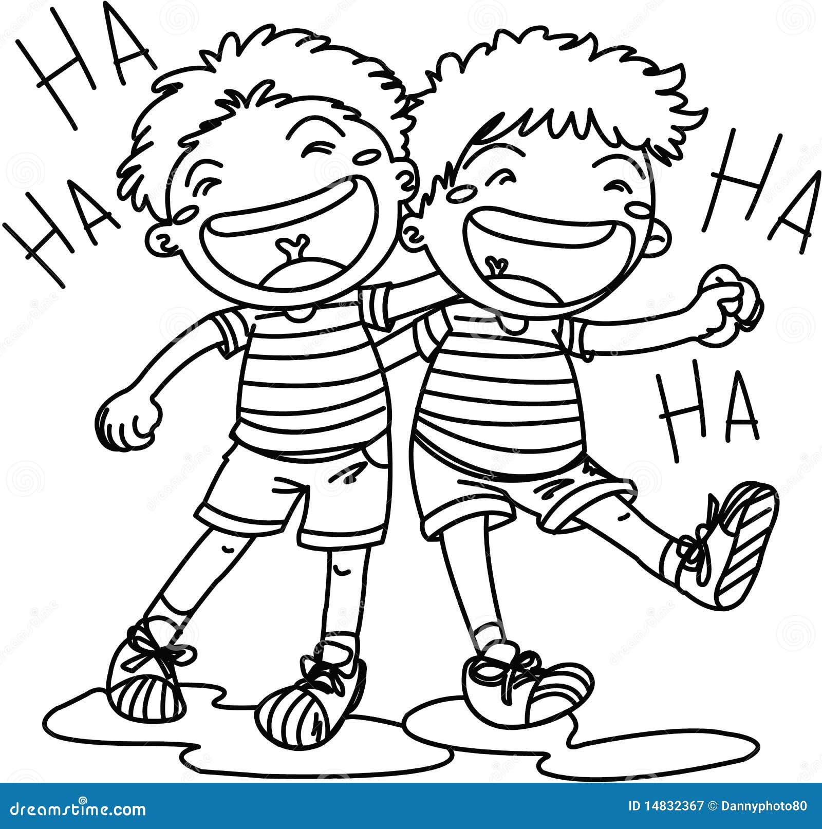 Zwei Jungen vektor abbildung. Illustration von anstrich 14832367