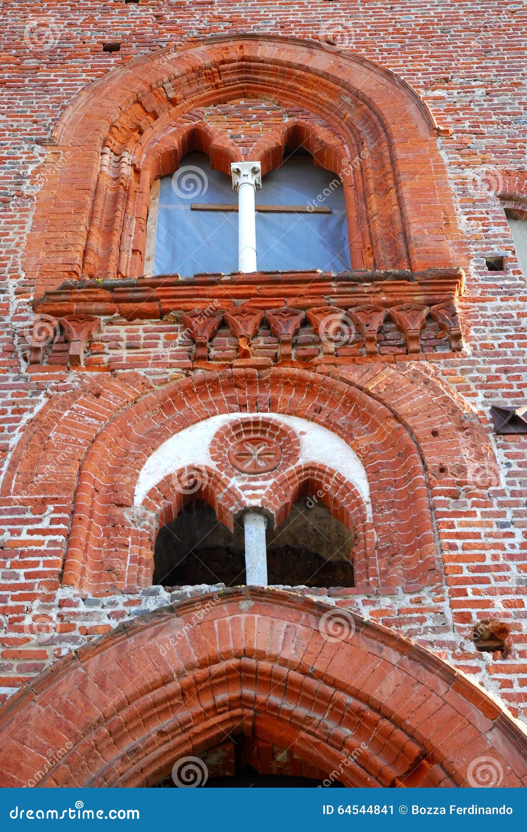Zwei Wunderbare Zweiflügelige Fenster Im Schloss Von