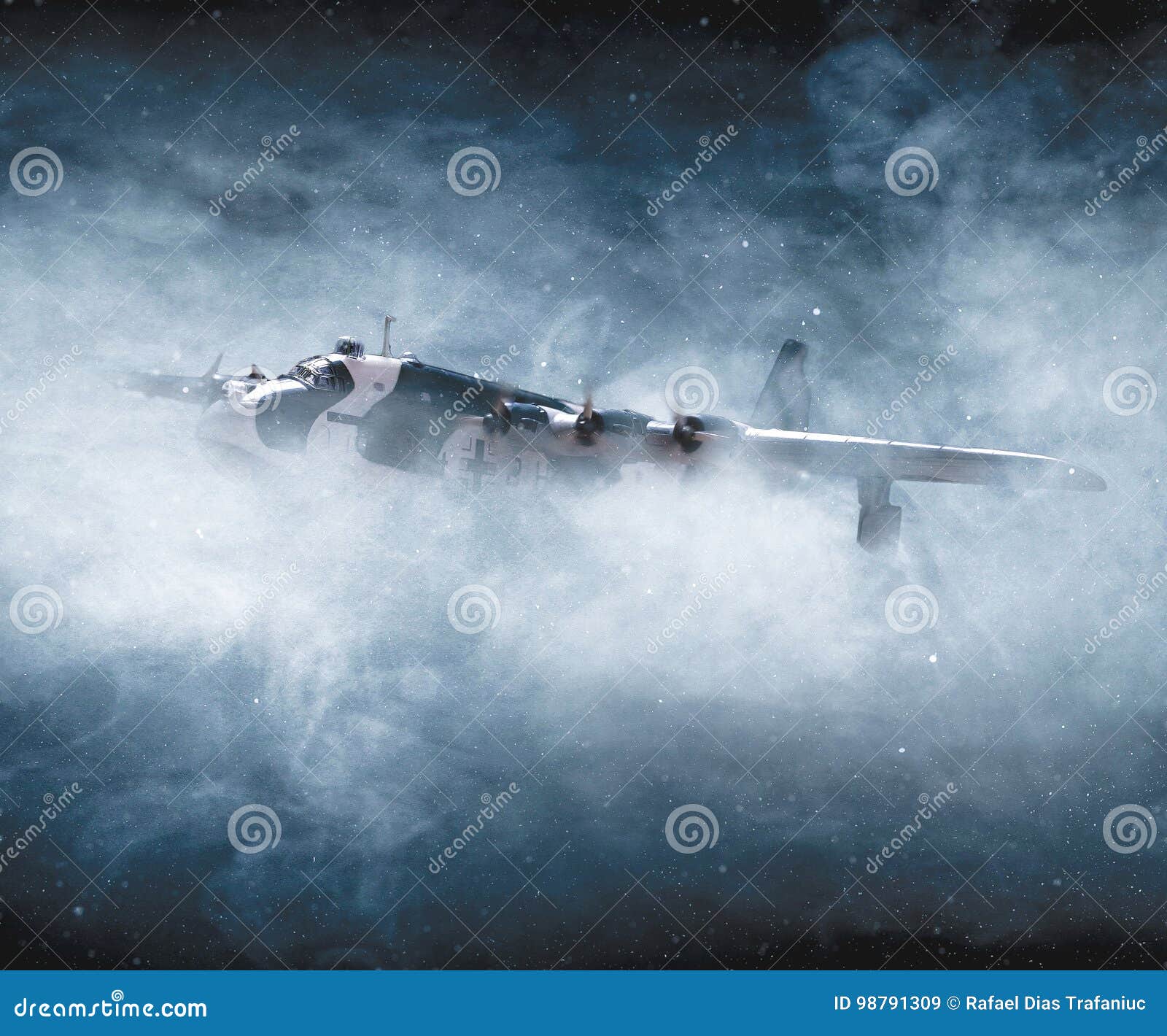 Zweiter Weltkrieg Und Flugzeug Die Im Flug Bombardieren Stockbild Bild Von Flugzeug Flug