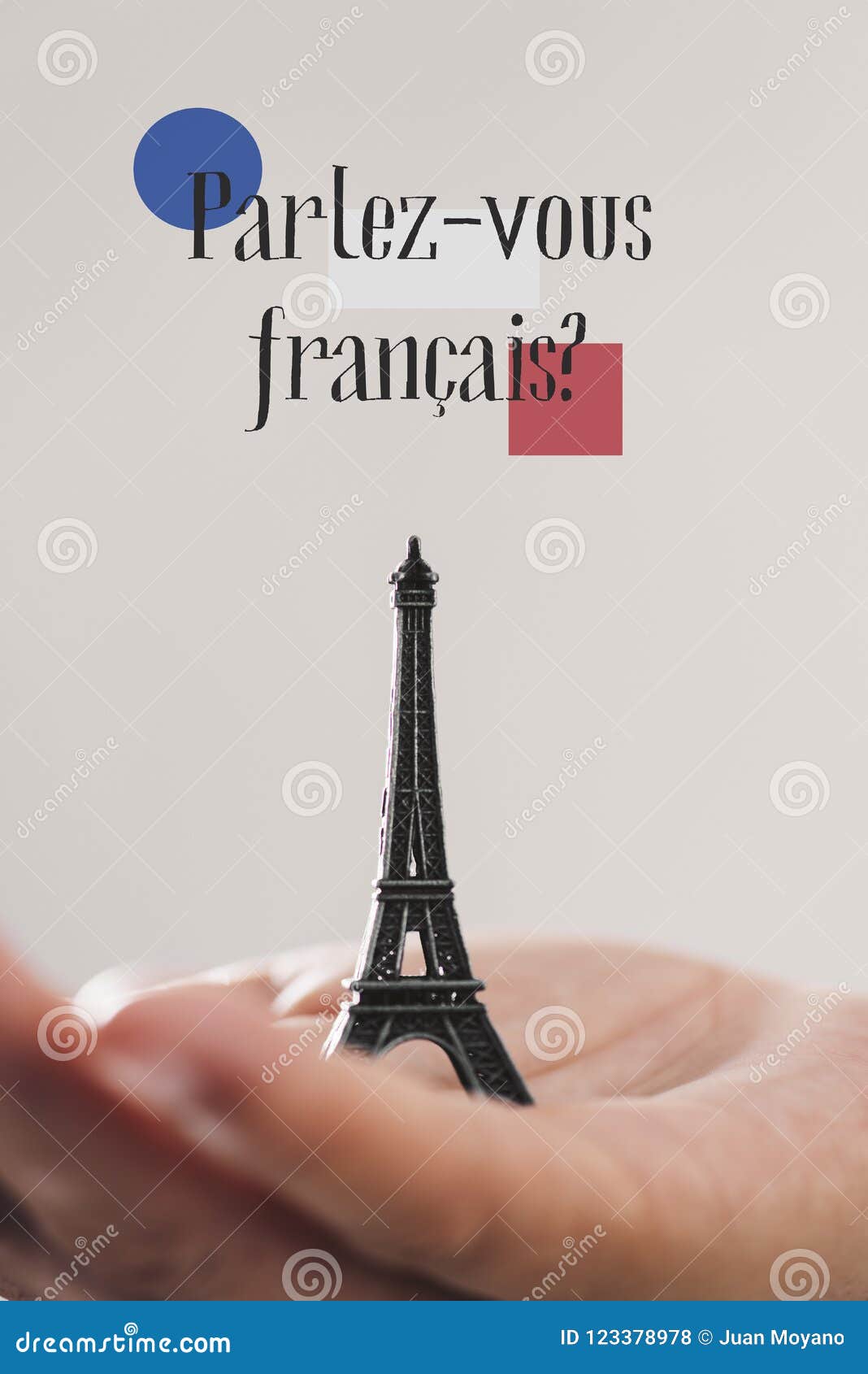 ¿Pregunta Usted Habla Francés? En Francés Foto de archivo Imagen de