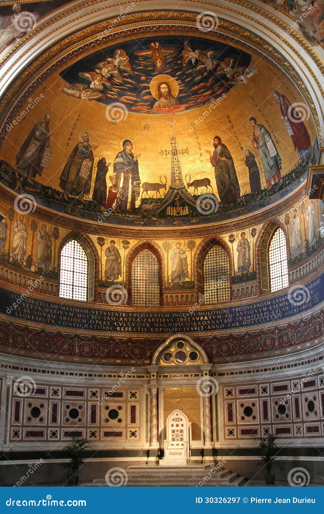 Abside San Giovanni In Laterano Ábside De La Basílica De Lateran Imagen de archivo - Imagen de laterano