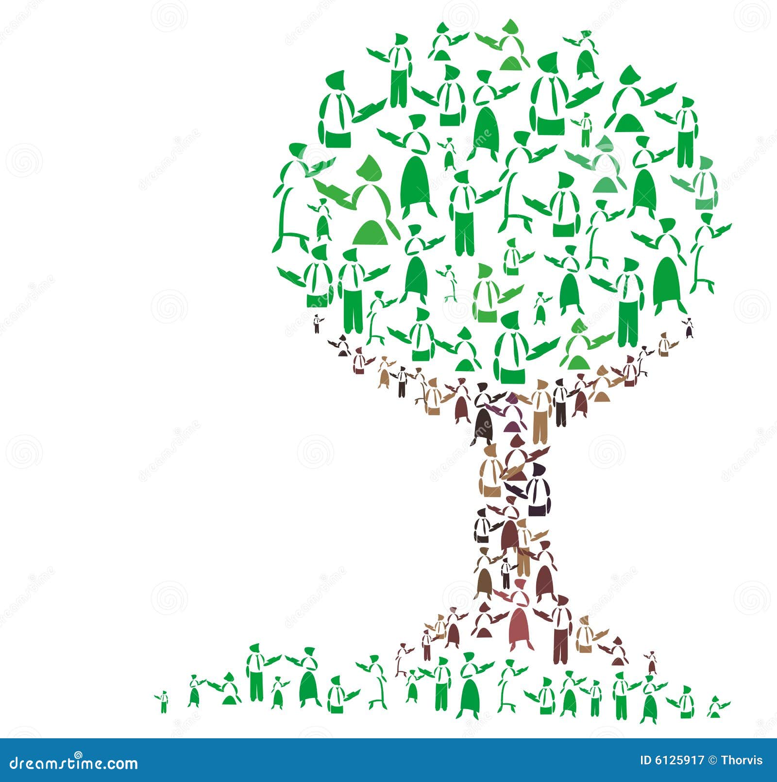 Árbol de enseñanza stock de ilustración. Ilustración de profesor 6125917