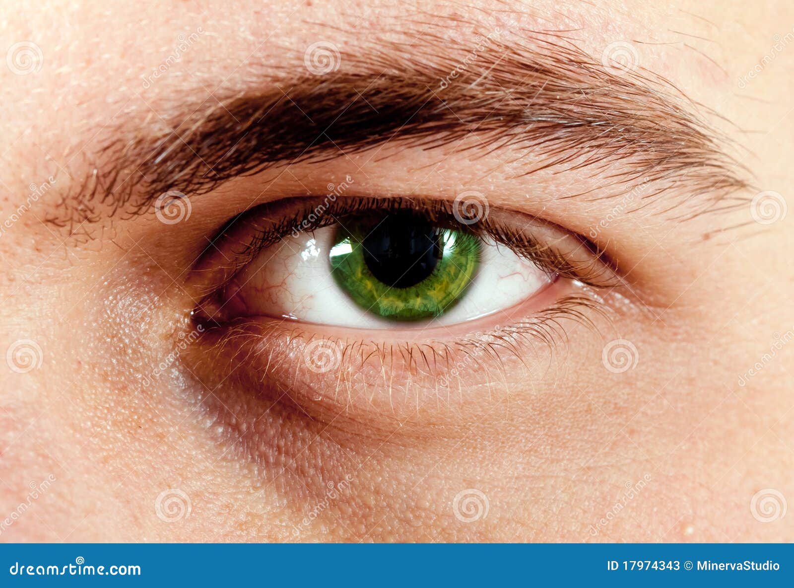 绿色的眼睛大美女