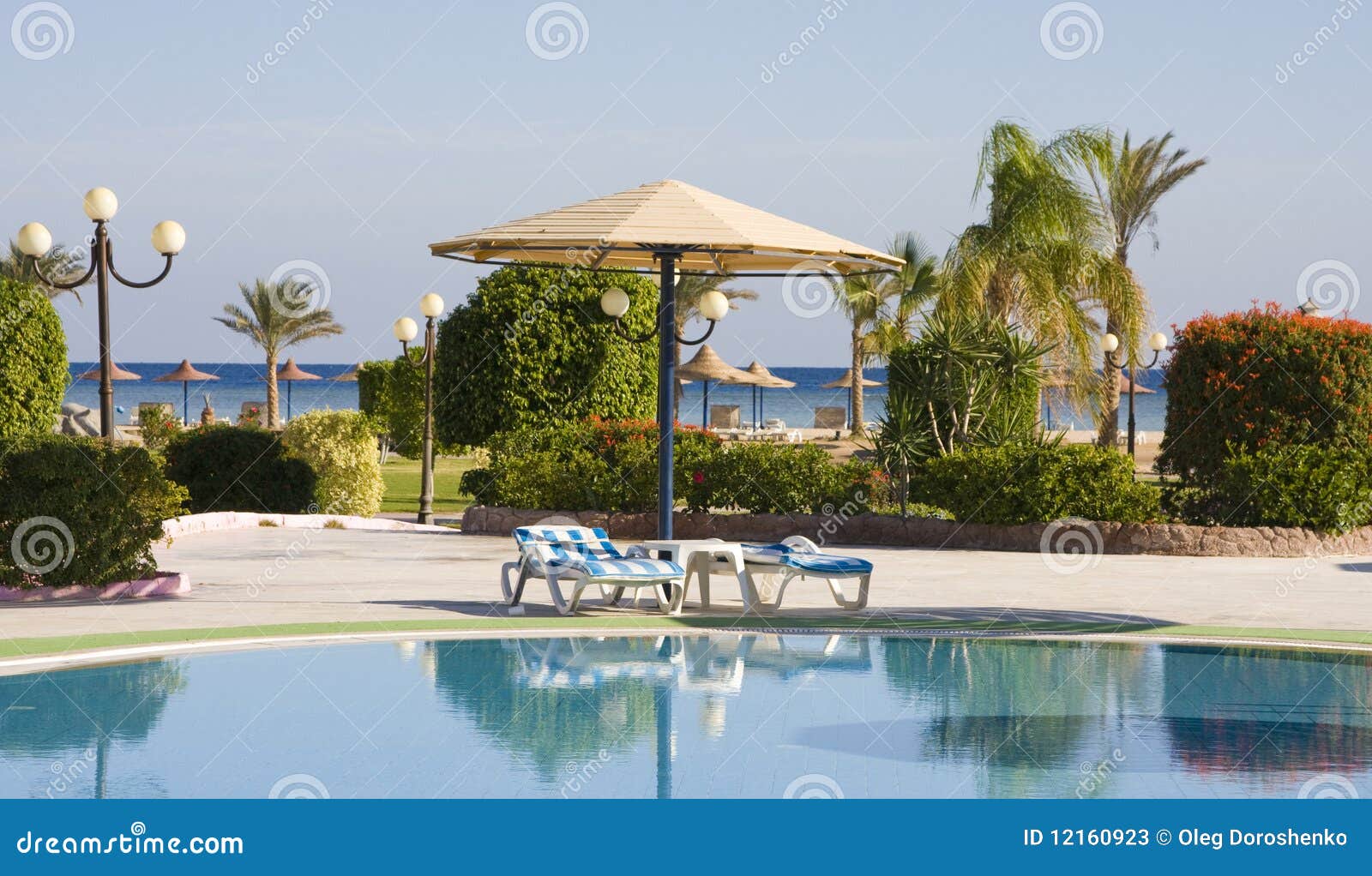 Échouez Sur La Mer Rouge, Hurghada, Egypte Image stock Image du