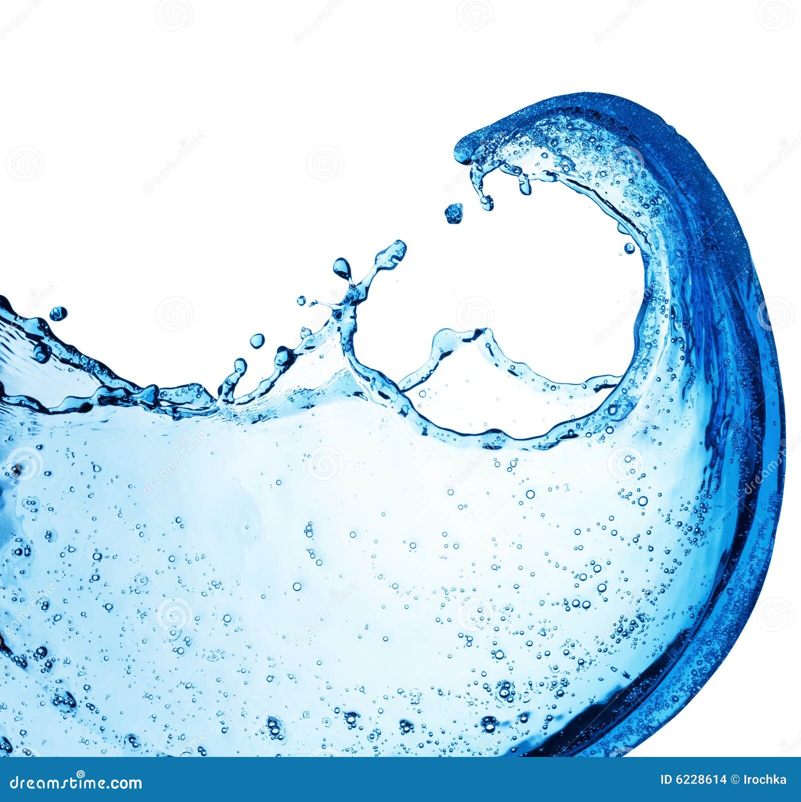  claboussure De  L  eau  Bleue Photo stock Image du remous 