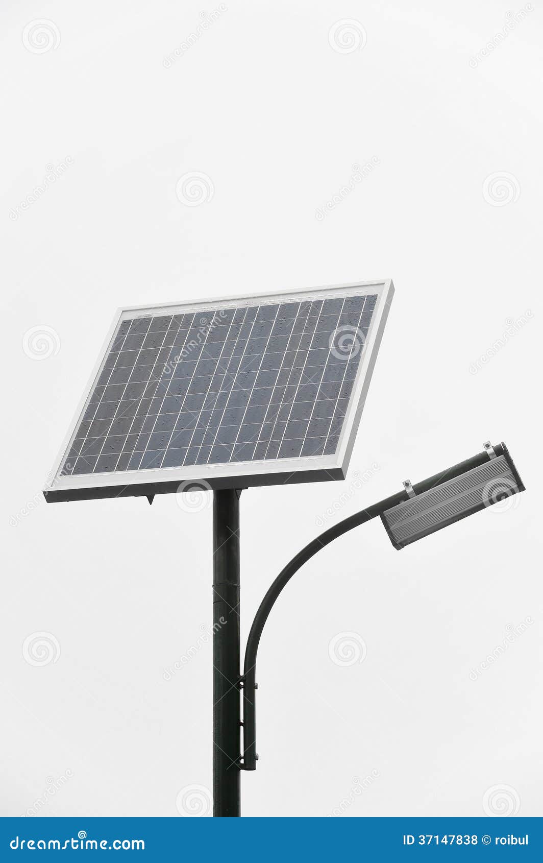 Éclairage Public Photovoltaïque Photo stock - Image du stationnement