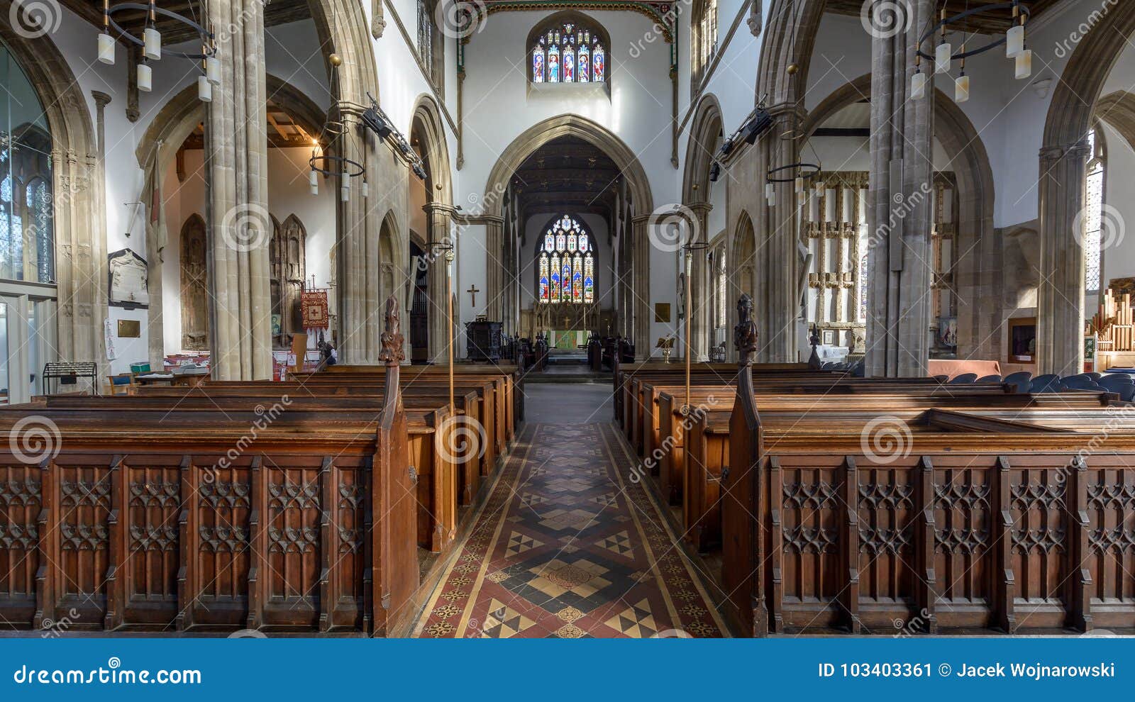 Église De St Cuthbert Nave B Photo éditorial Image du église