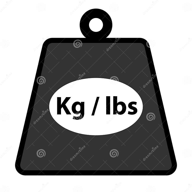 cone De Peso Kg Lbs Isolado Na Ilustra o Do Vetor Branco Ilustra o 28-libras-a-kilogramos-estudiar