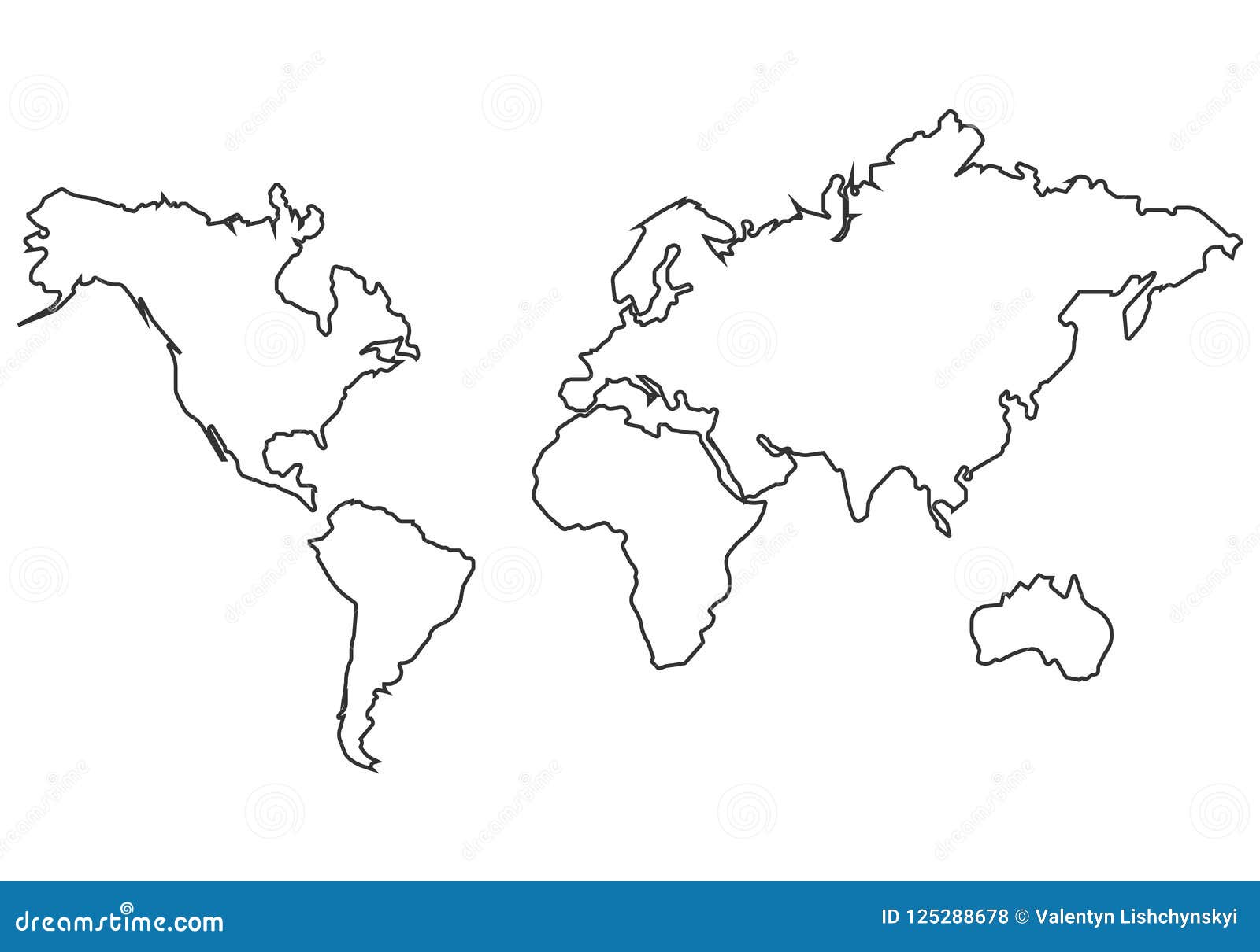 Ícone Do Mapa Do Mundo Projeto Liso Simples Ilustração Stock
