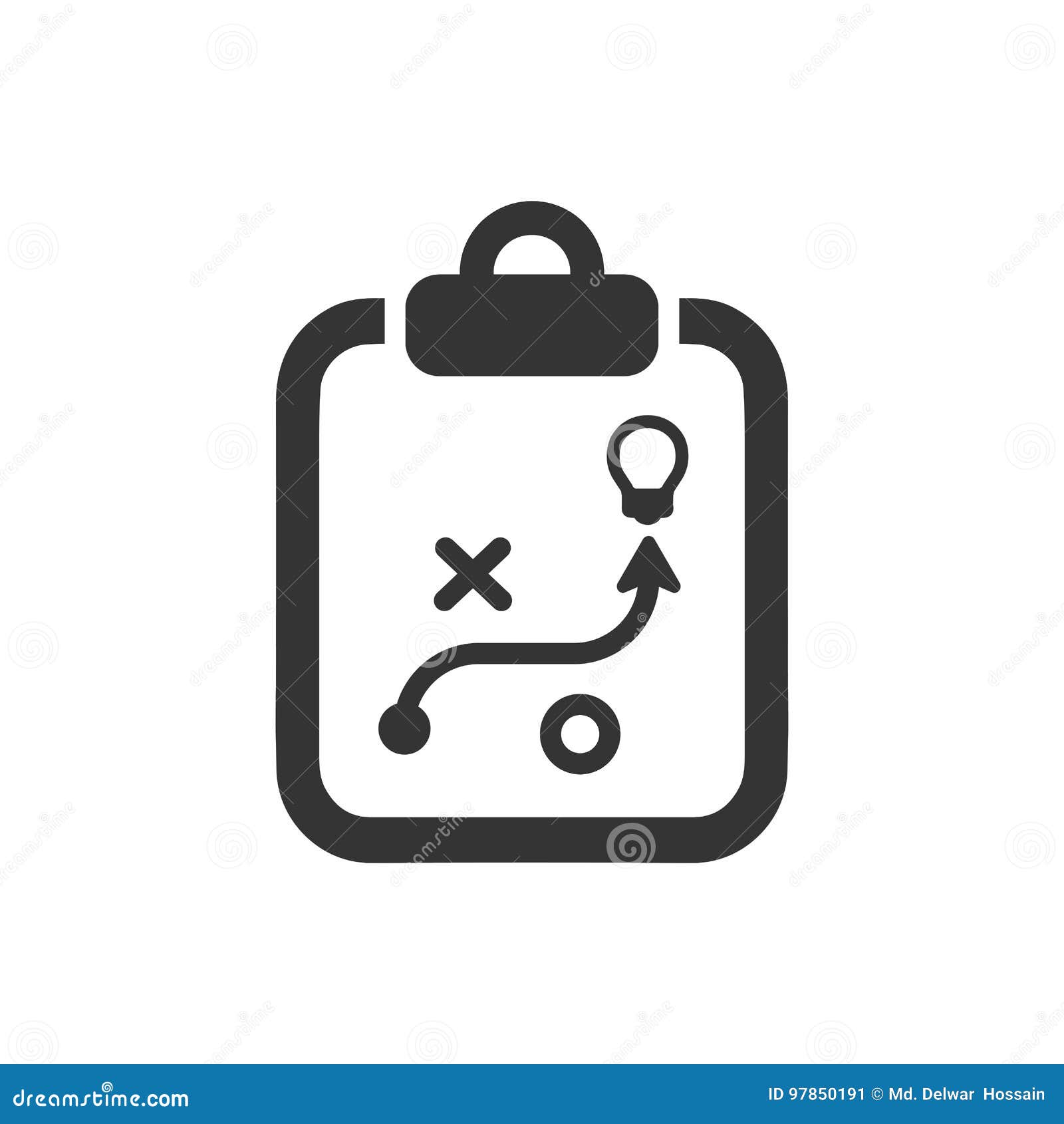 Ícone Do Planejamento Estratégico Ilustração do Vetor Ilustração de